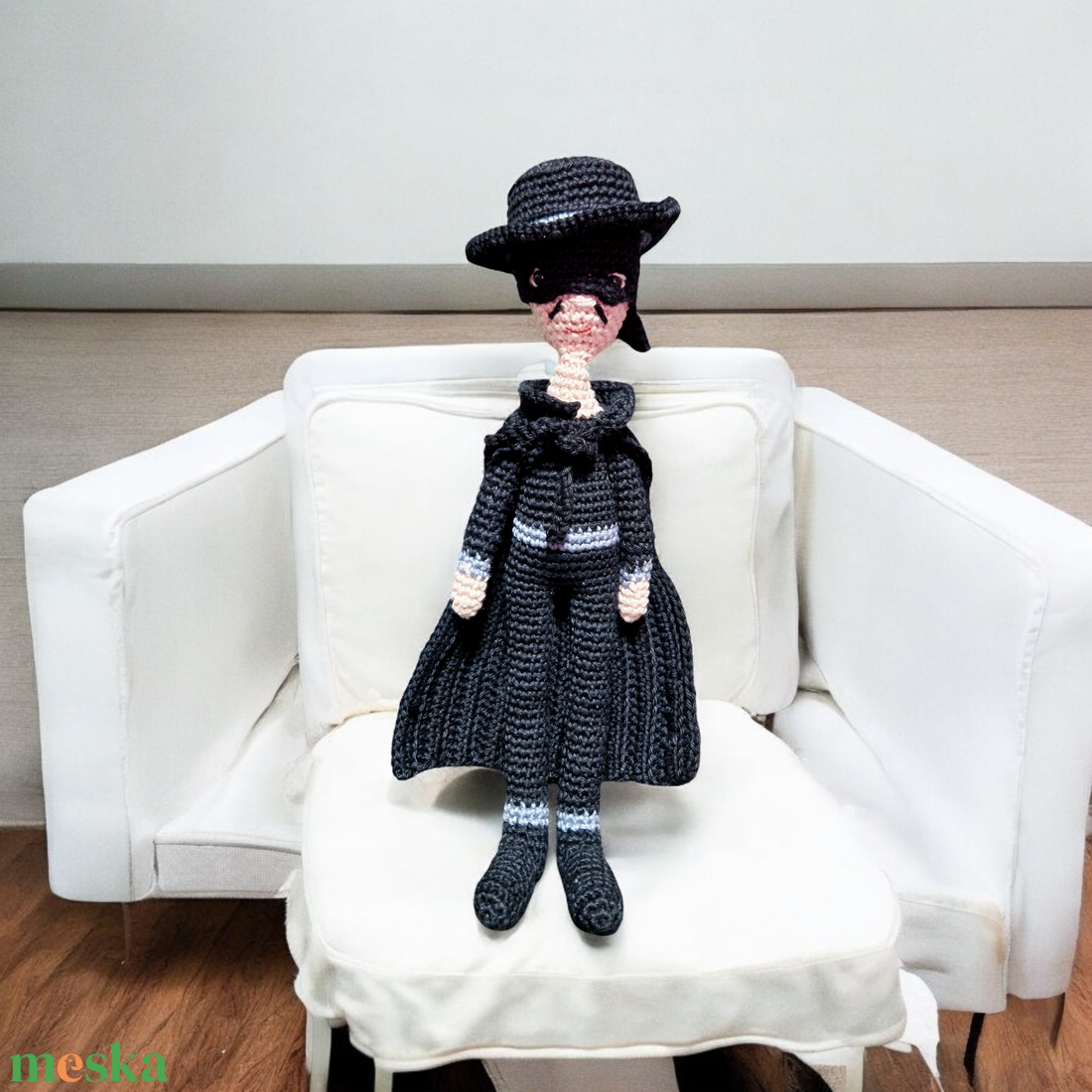 Zorro amigurumi horgolt figura - játék & sport - plüssállat & játékfigura - ember - Meska.hu Zorro amigurumi horgolt figura - játék & sport - plüssállat & játékfigura - ember - Meska.hu