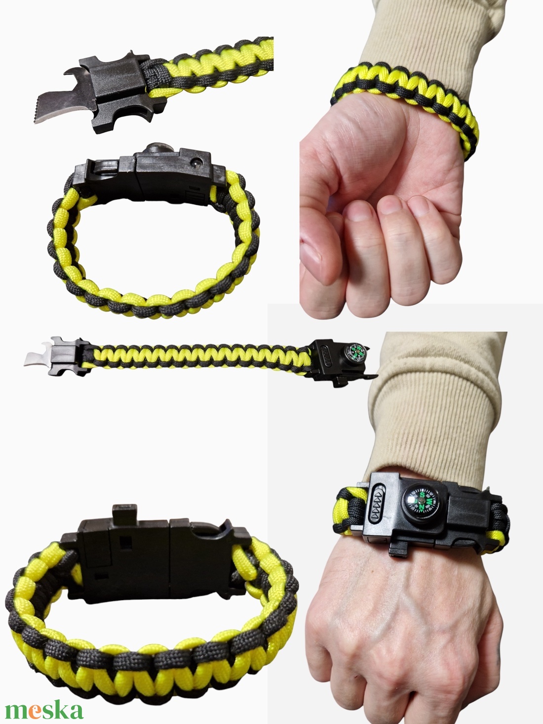Eredeti Paracord zsinórból, túlélő csattal karkötő - ékszer - karkötő - széles karkötő - Meska.hu Eredeti Paracord zsinórból, túlélő csattal karkötő - ékszer - karkötő - széles karkötő - Meska.hu