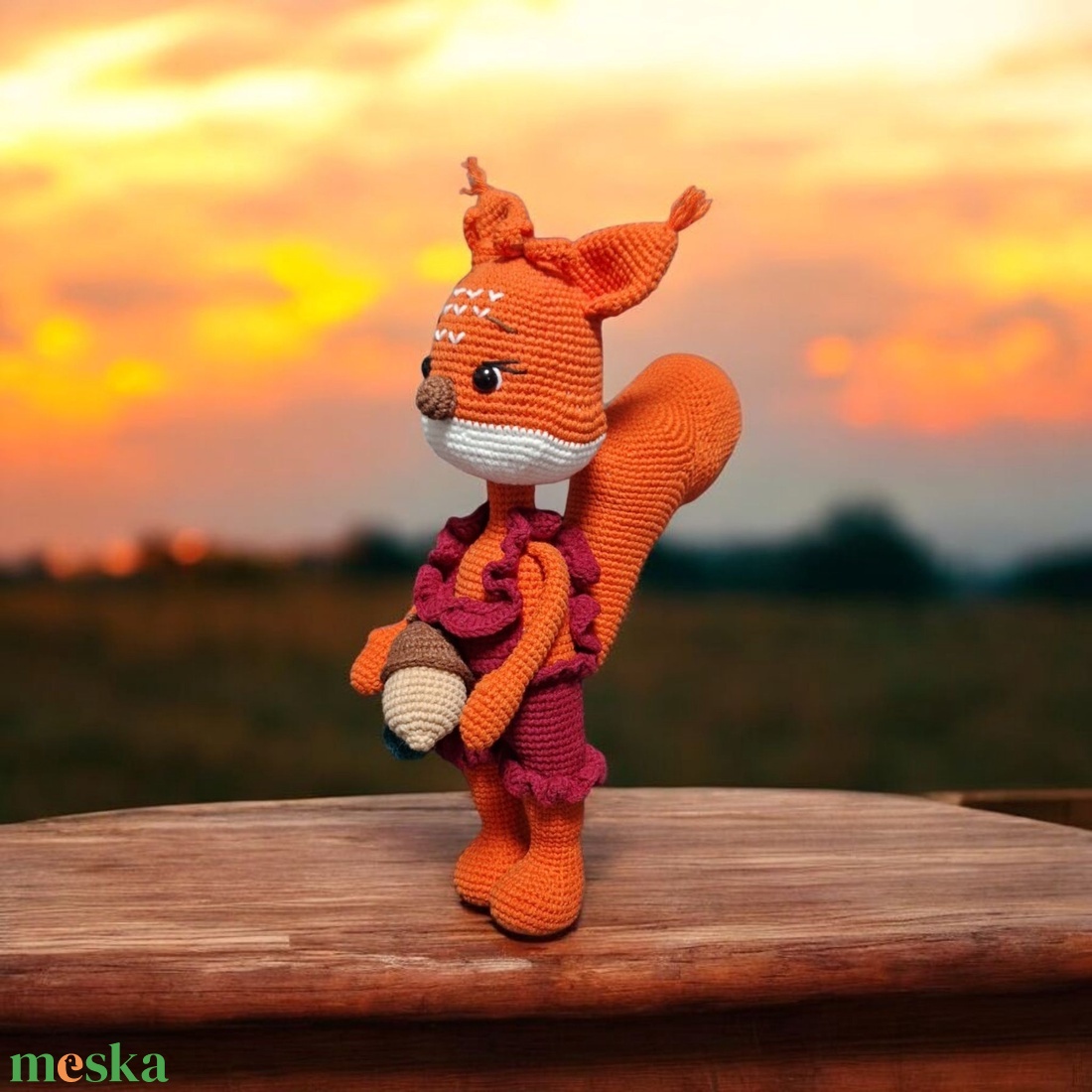 Amigurumi horgolt Mókus - játék & sport - plüssállat & játékfigura - más figura - Meska.hu Amigurumi horgolt Mókus - játék & sport - plüssállat & játékfigura - más figura - Meska.hu