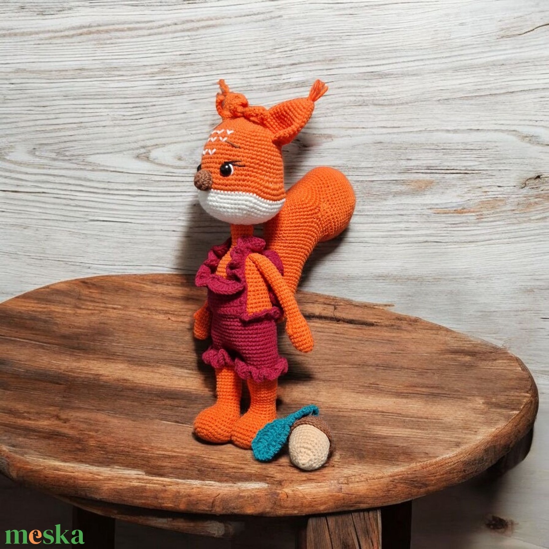 Amigurumi horgolt Mókus - játék & sport - plüssállat & játékfigura - más figura - Meska.hu Amigurumi horgolt Mókus - játék & sport - plüssállat & játékfigura - más figura - Meska.hu