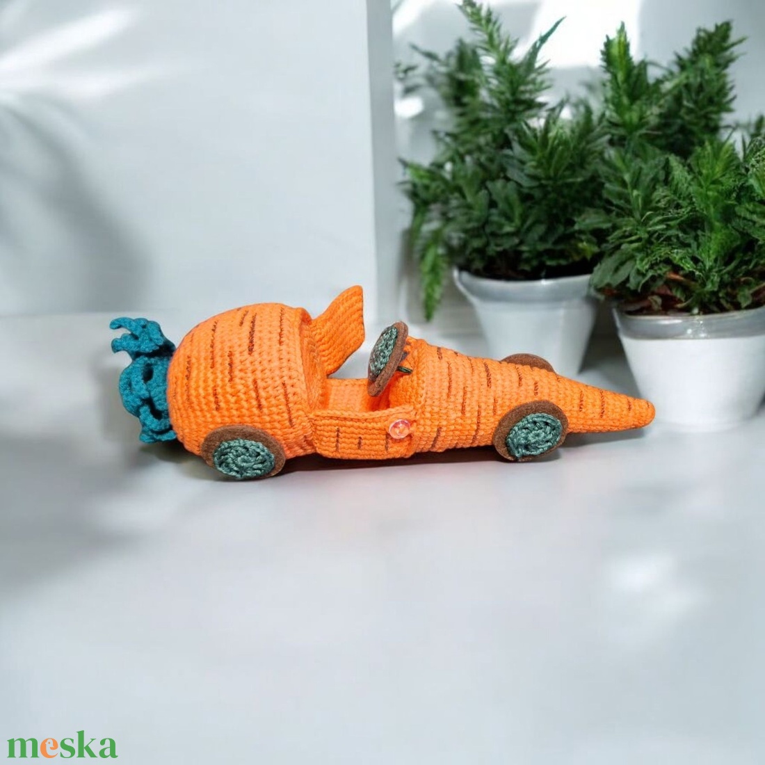Amigurumi horgolt Répaautó Nyuszival - játék & sport - plüssállat & játékfigura - más figura - Meska.hu Amigurumi horgolt Répaautó Nyuszival - játék & sport - plüssállat & játékfigura - más figura - Meska.hu