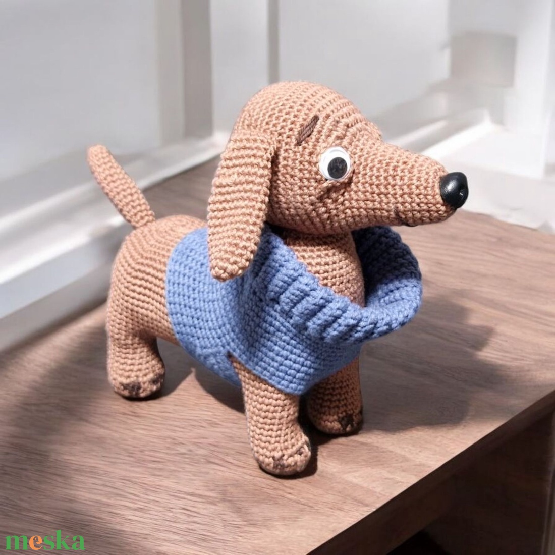 Amigurumi horgolt Tacskó  - játék & sport - plüssállat & játékfigura - kutya - Meska.hu