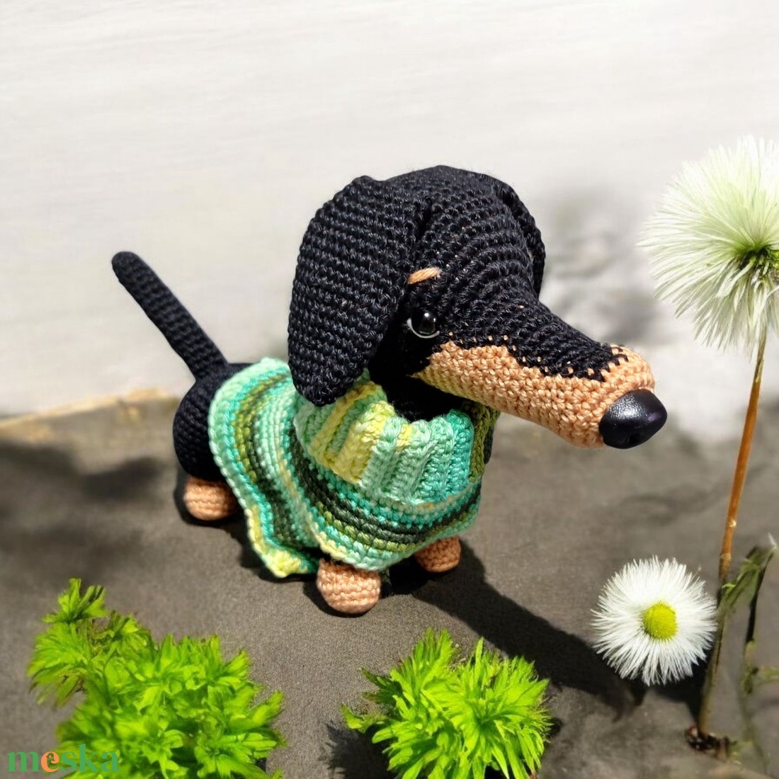 Tacskó amigurumi horgolt - játék & sport - plüssállat & játékfigura - kutya - Meska.hu Tacskó amigurumi horgolt - játék & sport - plüssállat & játékfigura - kutya - Meska.hu