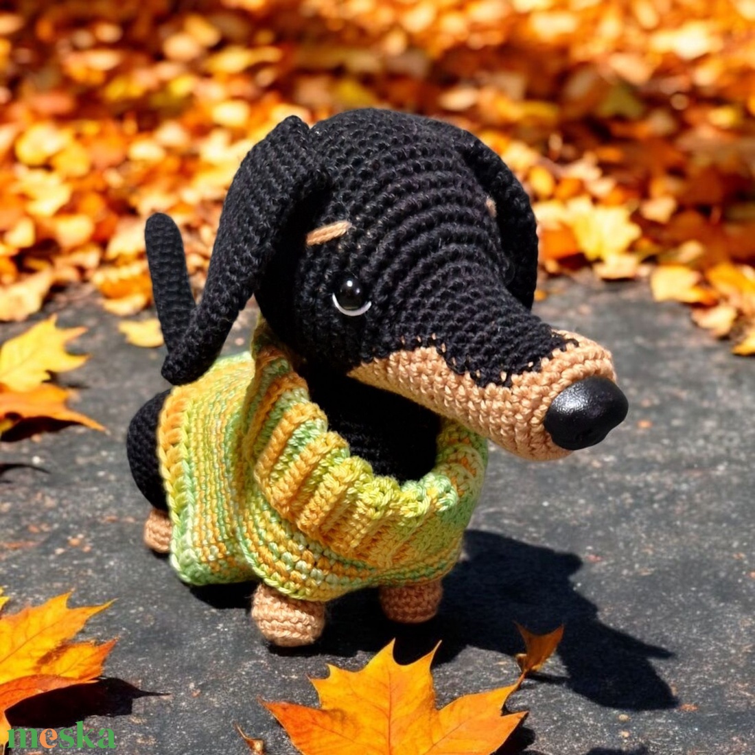 Amigurumi horgolt Tacskó - játék & sport - plüssállat & játékfigura - kutya - Meska.hu Amigurumi horgolt Tacskó - játék & sport - plüssállat & játékfigura - kutya - Meska.hu