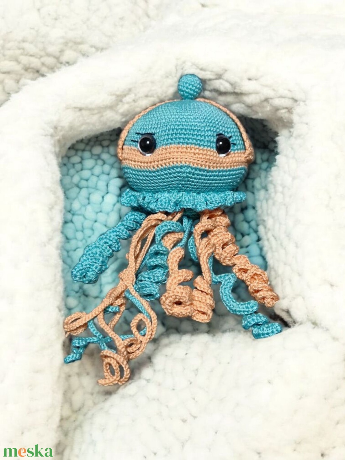 Amigurumi horgolt Medúza  - játék & sport - plüssállat & játékfigura - más figura - Meska.hu