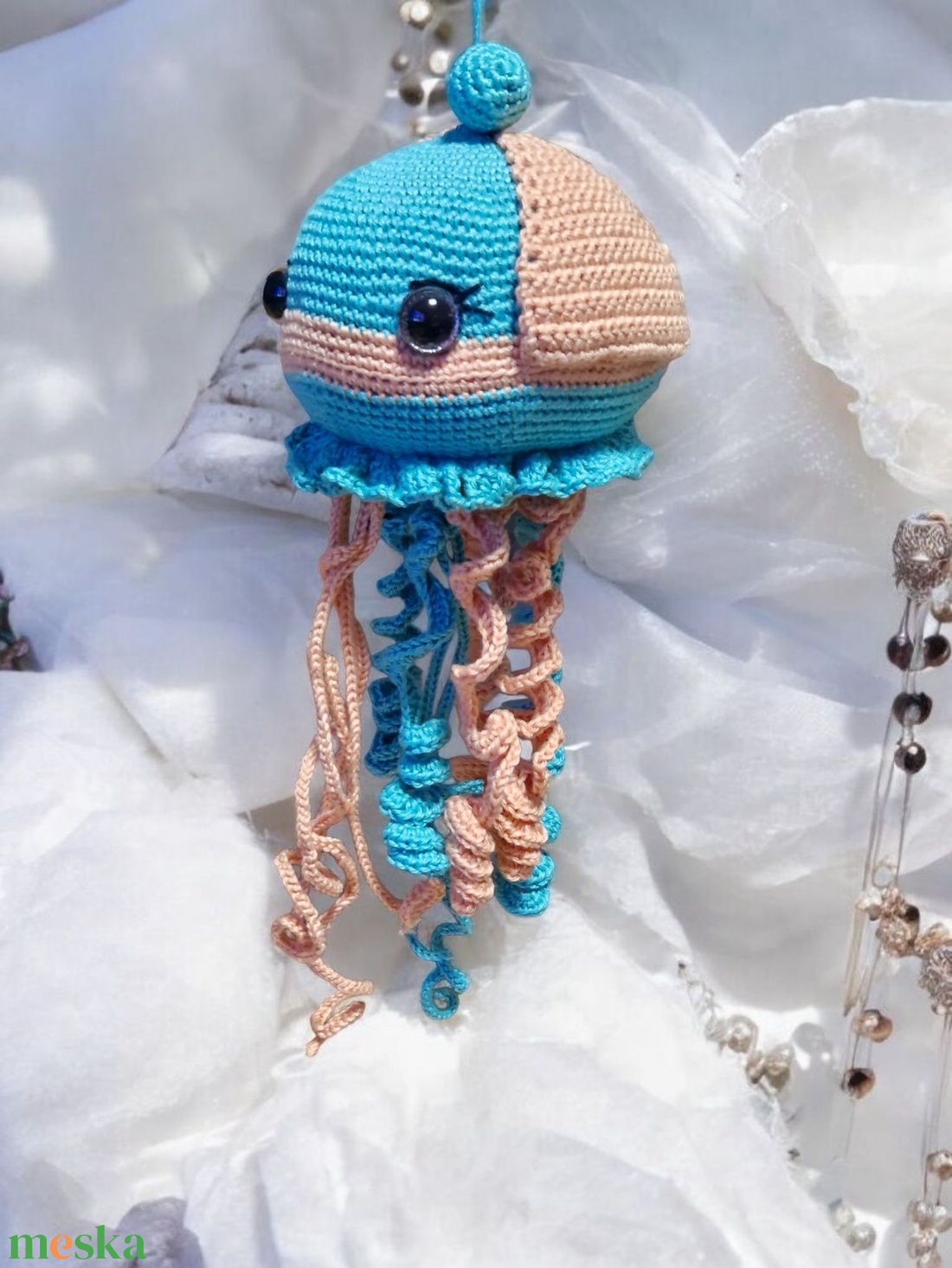 Amigurumi horgolt Medúza  - játék & sport - plüssállat & játékfigura - más figura - Meska.hu