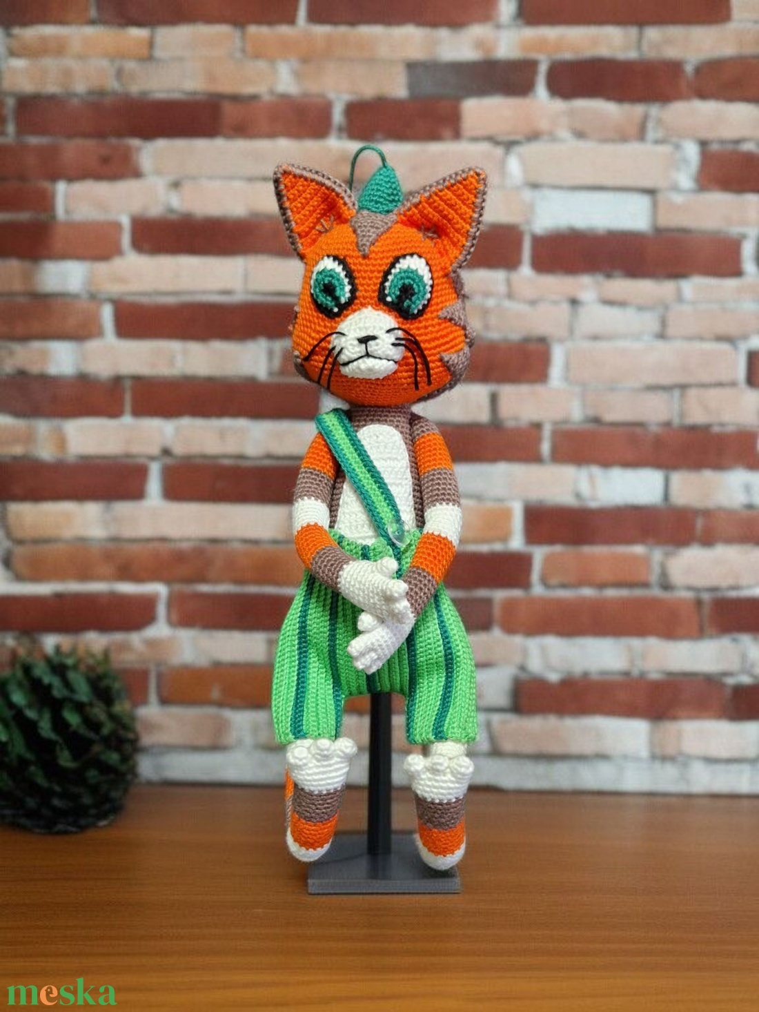 Findusz macska Amigurumi horgolt  - játék & sport - plüssállat & játékfigura - cica - Meska.hu