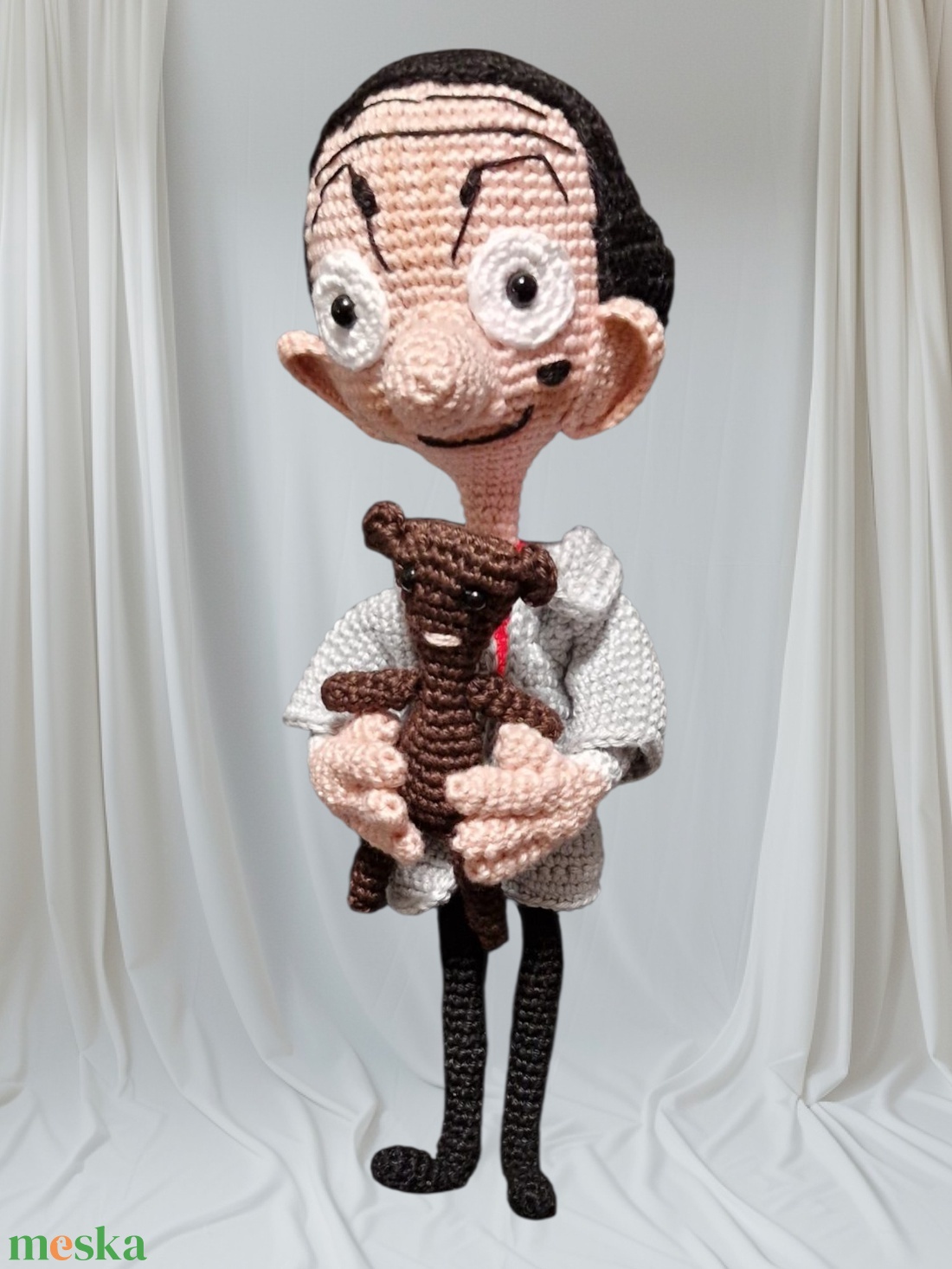 Mr.Bean mese és Teddy macija figura  - játék & sport - plüssállat & játékfigura - ember - Meska.hu