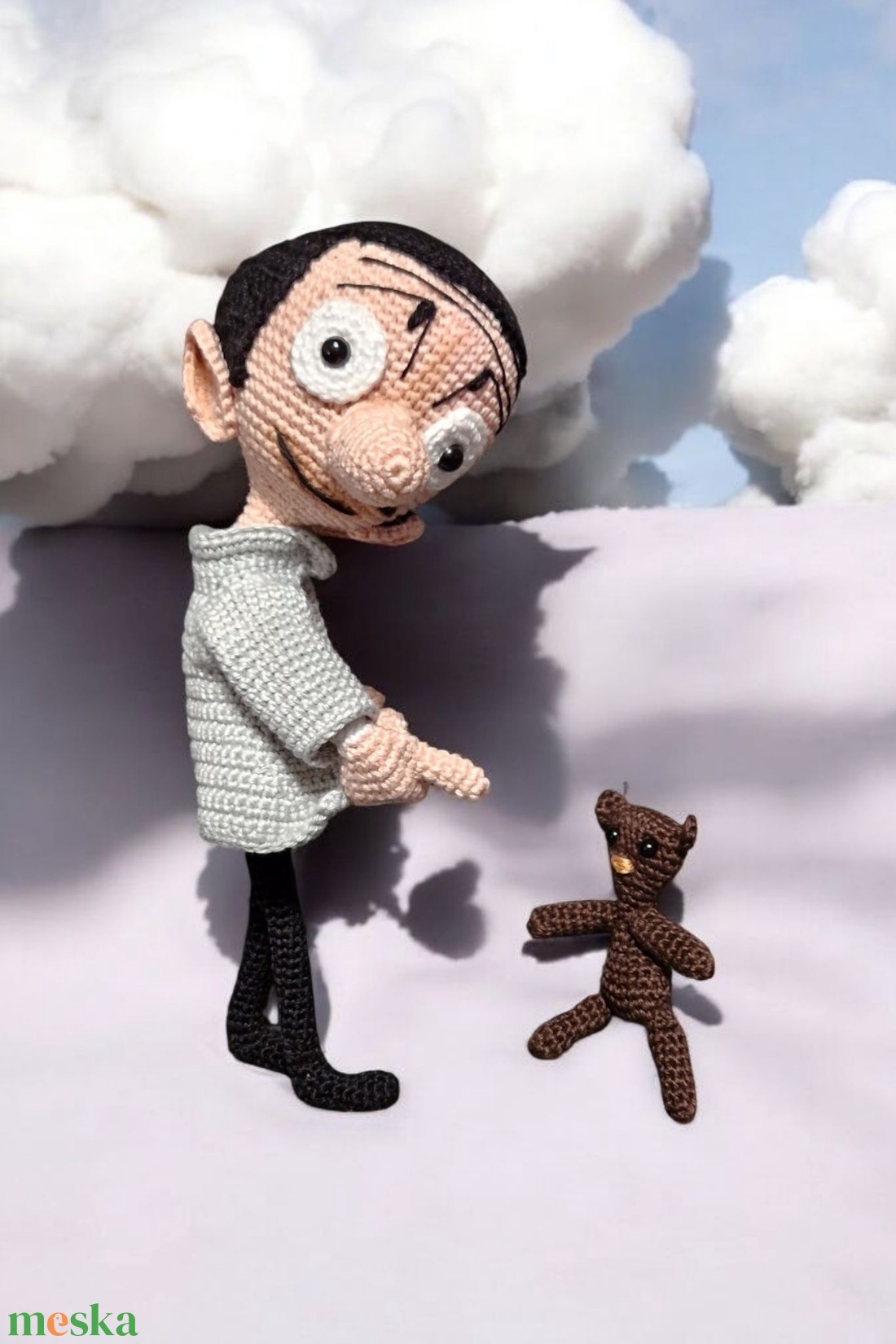 Mr.Bean mese és Teddy macija figura  - játék & sport - plüssállat & játékfigura - ember - Meska.hu