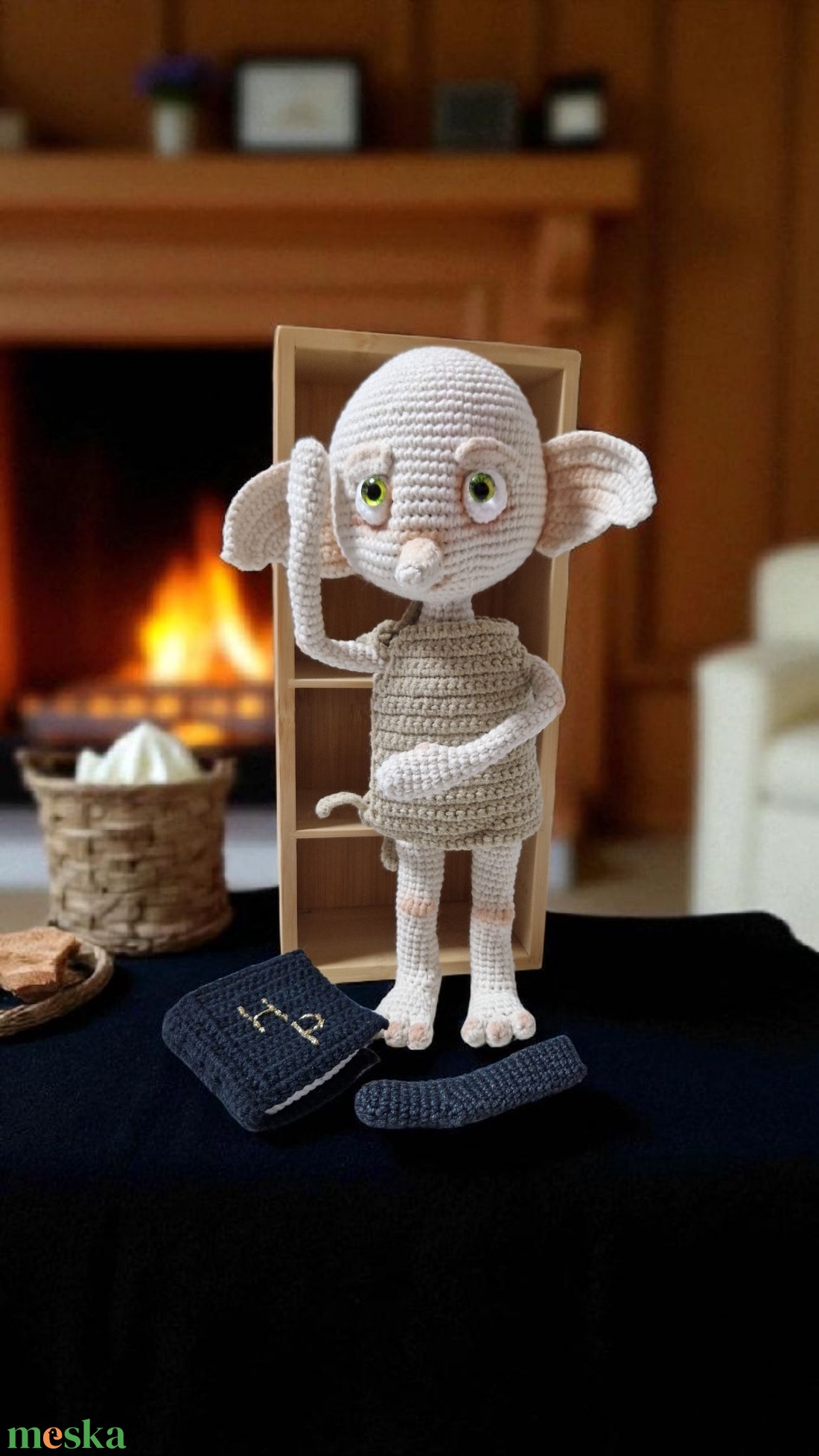 Amigurumi technikával horgolt Dobby a házimanó - játék & sport - plüssállat & játékfigura - manó - Meska.hu Amigurumi technikával horgolt Dobby a házimanó - játék & sport - plüssállat & játékfigura - manó - Meska.hu