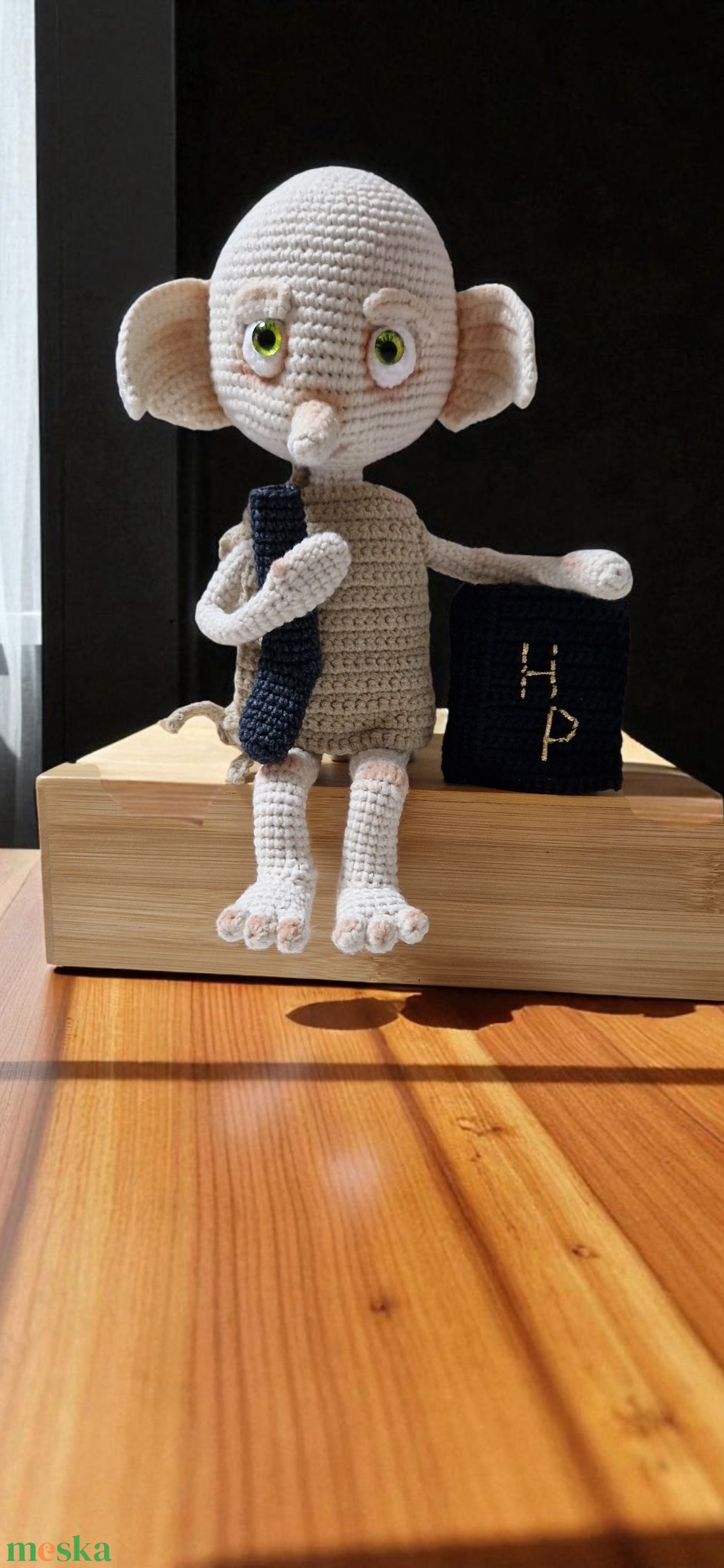 Amigurumi technikával horgolt Dobby a házimanó - játék & sport - plüssállat & játékfigura - manó - Meska.hu Amigurumi technikával horgolt Dobby a házimanó - játék & sport - plüssállat & játékfigura - manó - Meska.hu