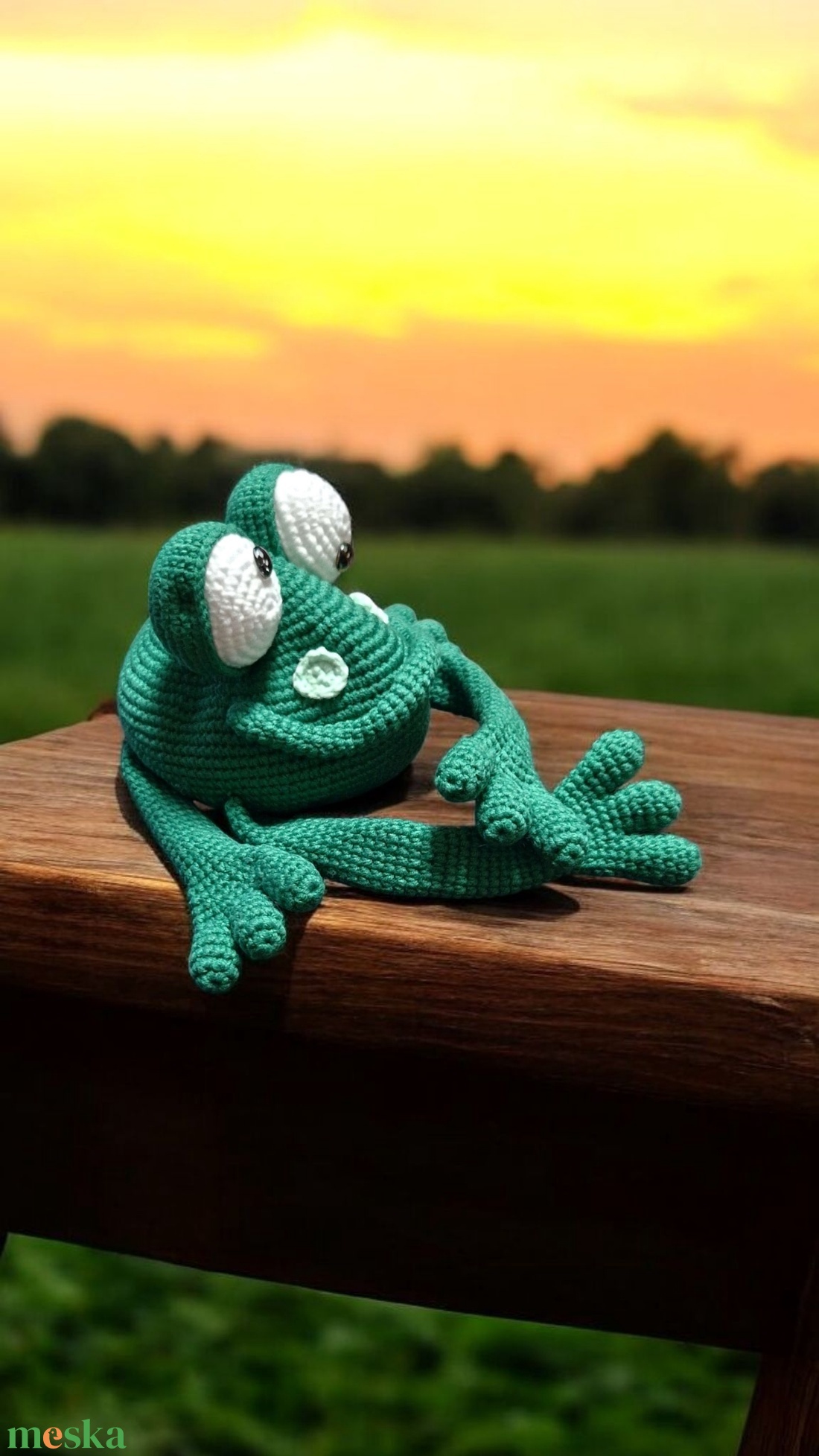 Amigurumi horgolt Béka - játék & sport - plüssállat & játékfigura - béka - Meska.hu Amigurumi horgolt Béka - játék & sport - plüssállat & játékfigura - béka - Meska.hu