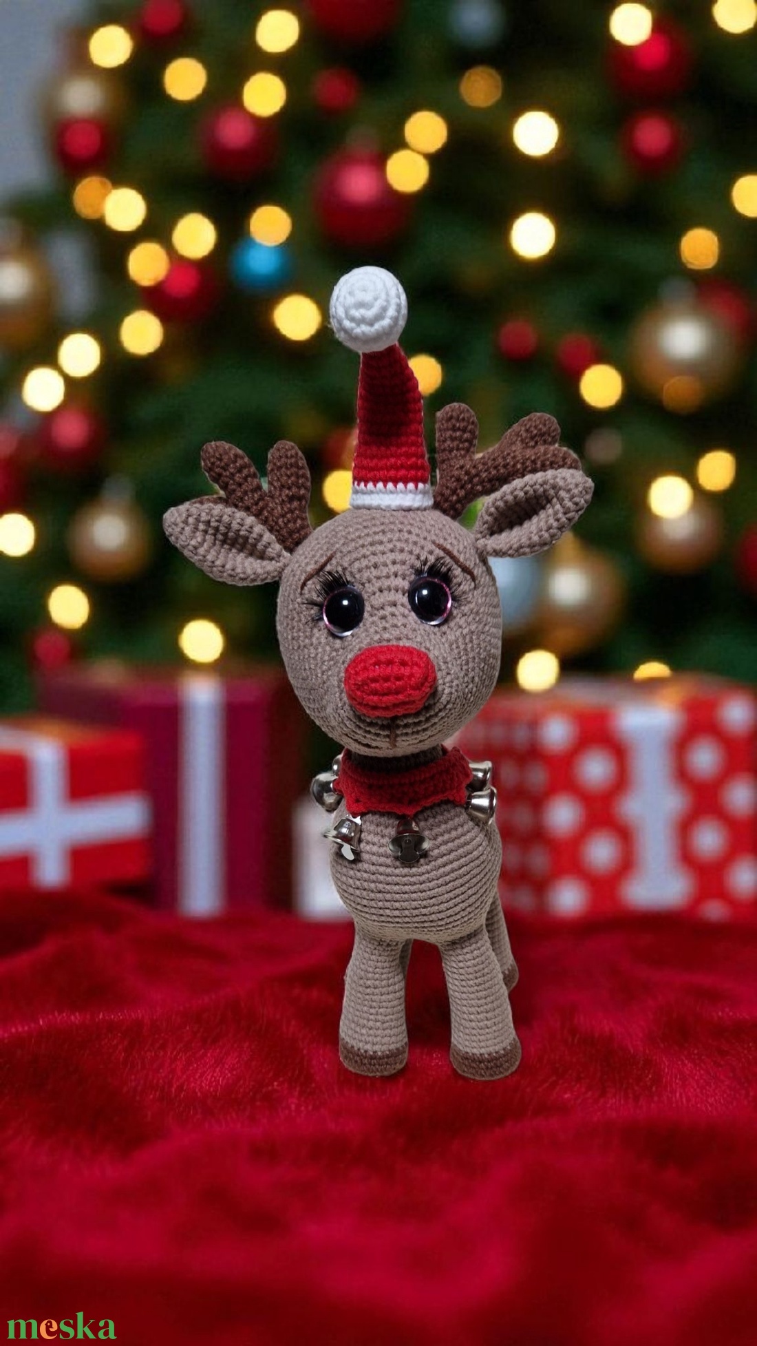 Amigurumi horgolt Rénszarvas - játék & sport - plüssállat & játékfigura - más figura - Meska.hu