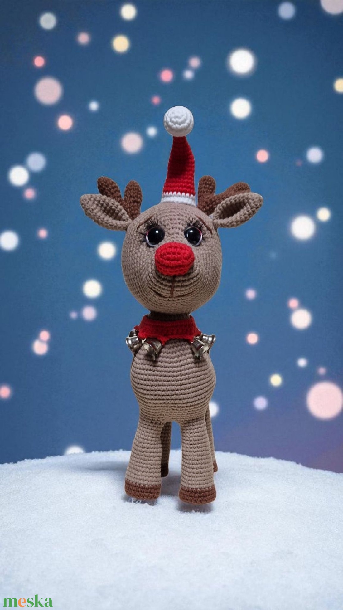Amigurumi horgolt Rénszarvas - játék & sport - plüssállat & játékfigura - más figura - Meska.hu