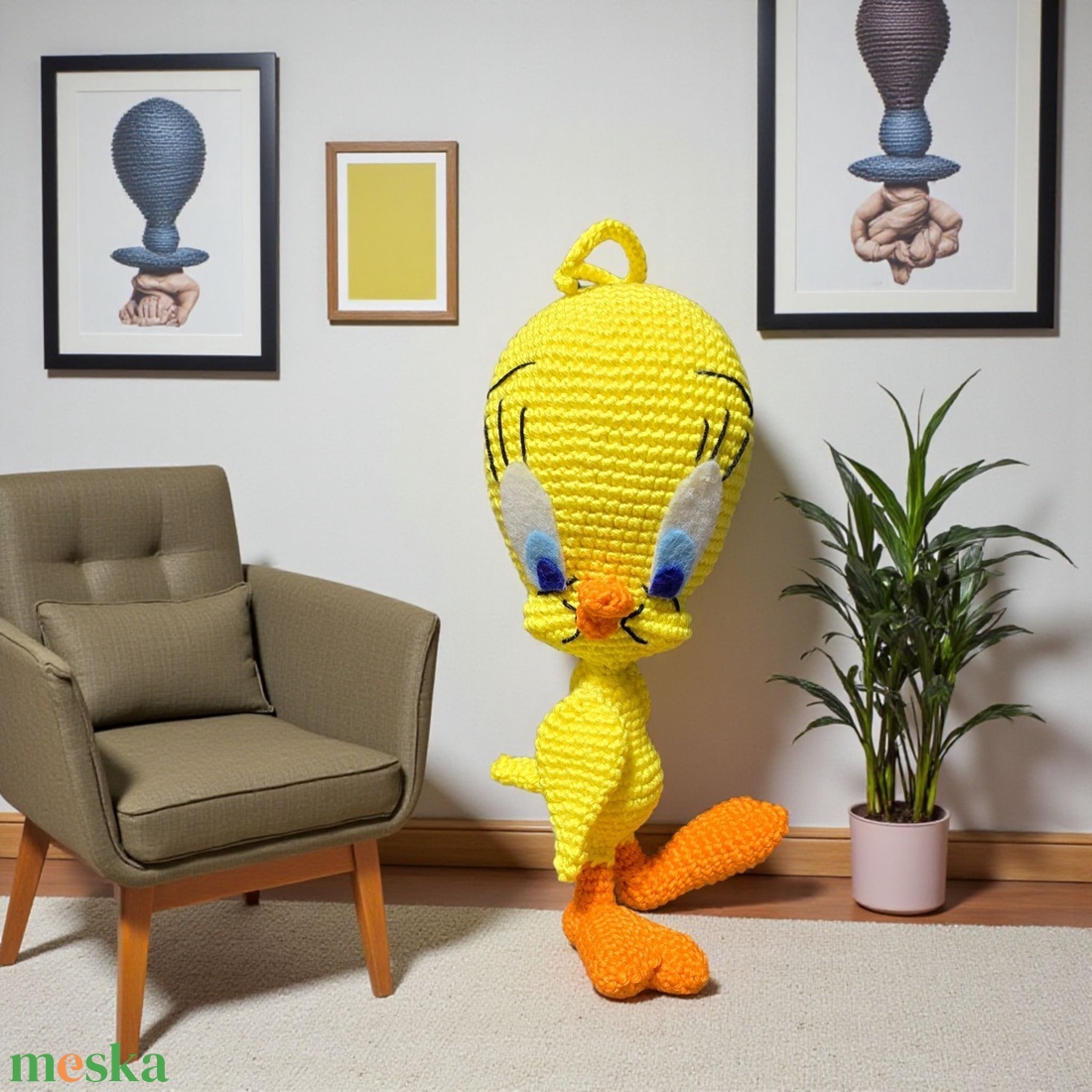 Csőrike Amigurumi technikával horgolt  - játék & sport - plüssállat & játékfigura - plüss mesefigurák - Meska.hu