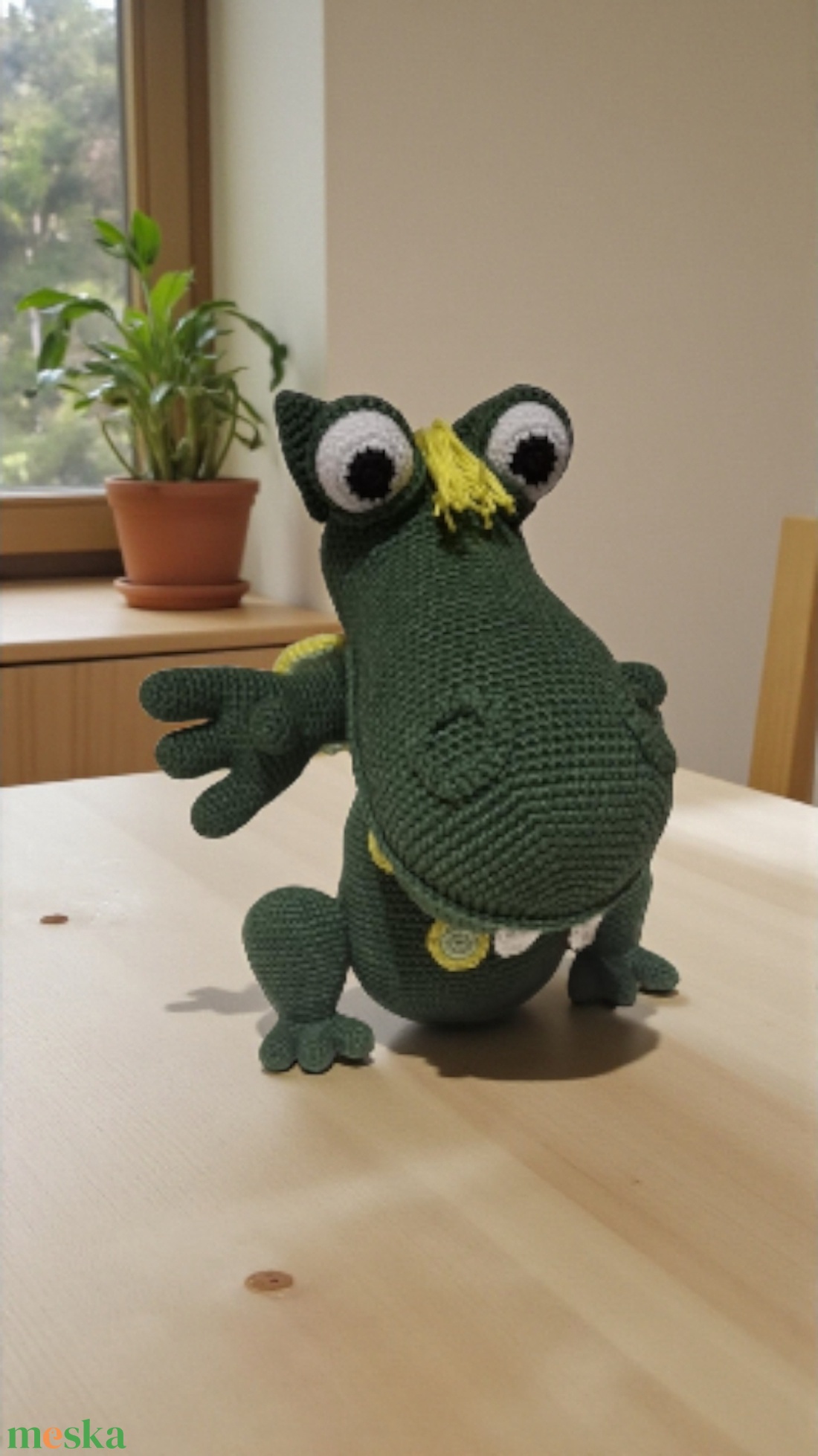 Horgolt Sárkány  - játék & sport - plüssállat & játékfigura - plüss mesefigurák - Meska.hu