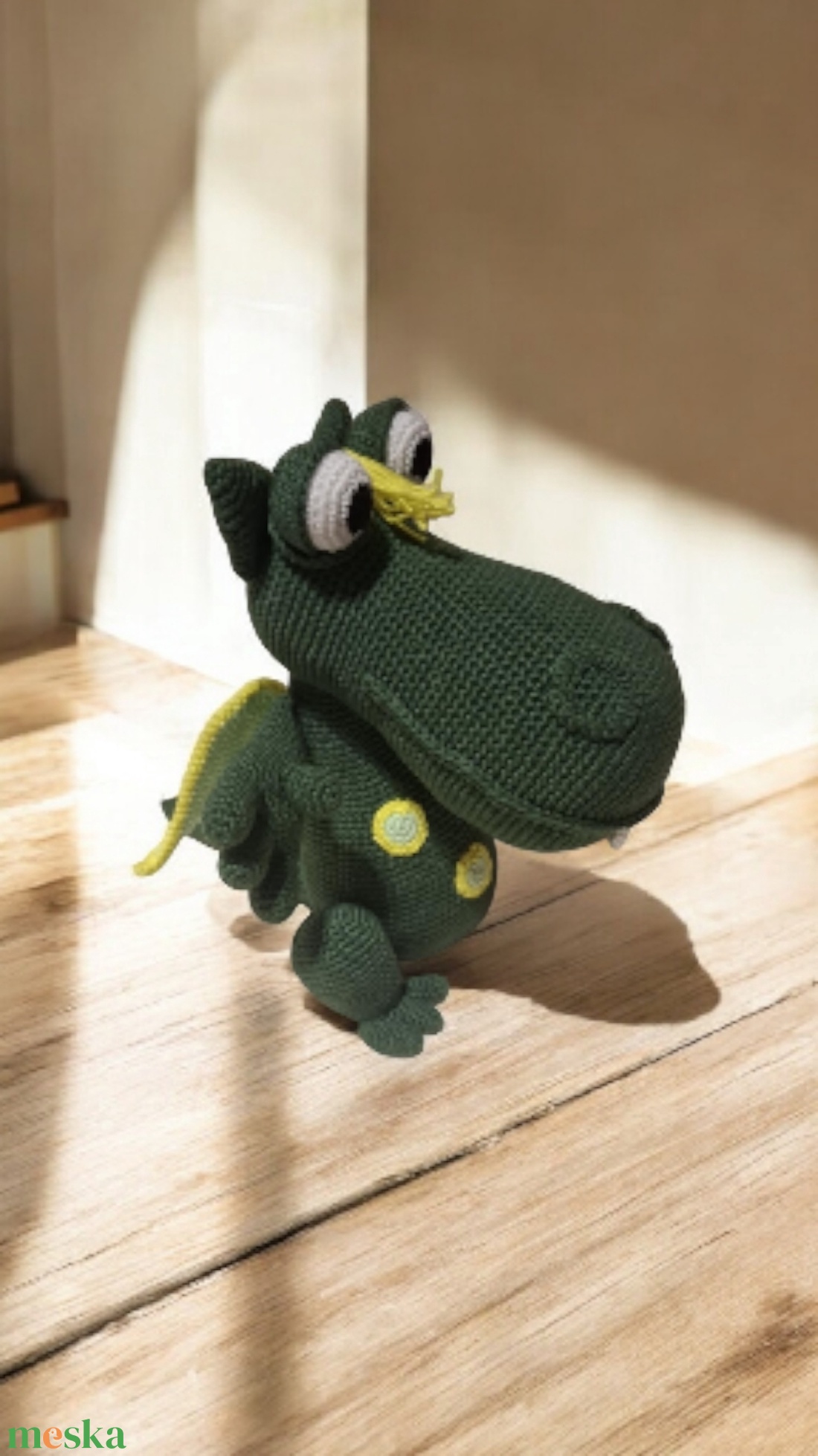 Horgolt Sárkány  - játék & sport - plüssállat & játékfigura - plüss mesefigurák - Meska.hu