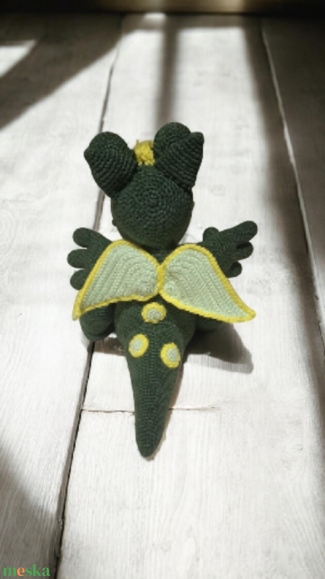 Horgolt Sárkány  - játék & sport - plüssállat & játékfigura - plüss mesefigurák - Meska.hu