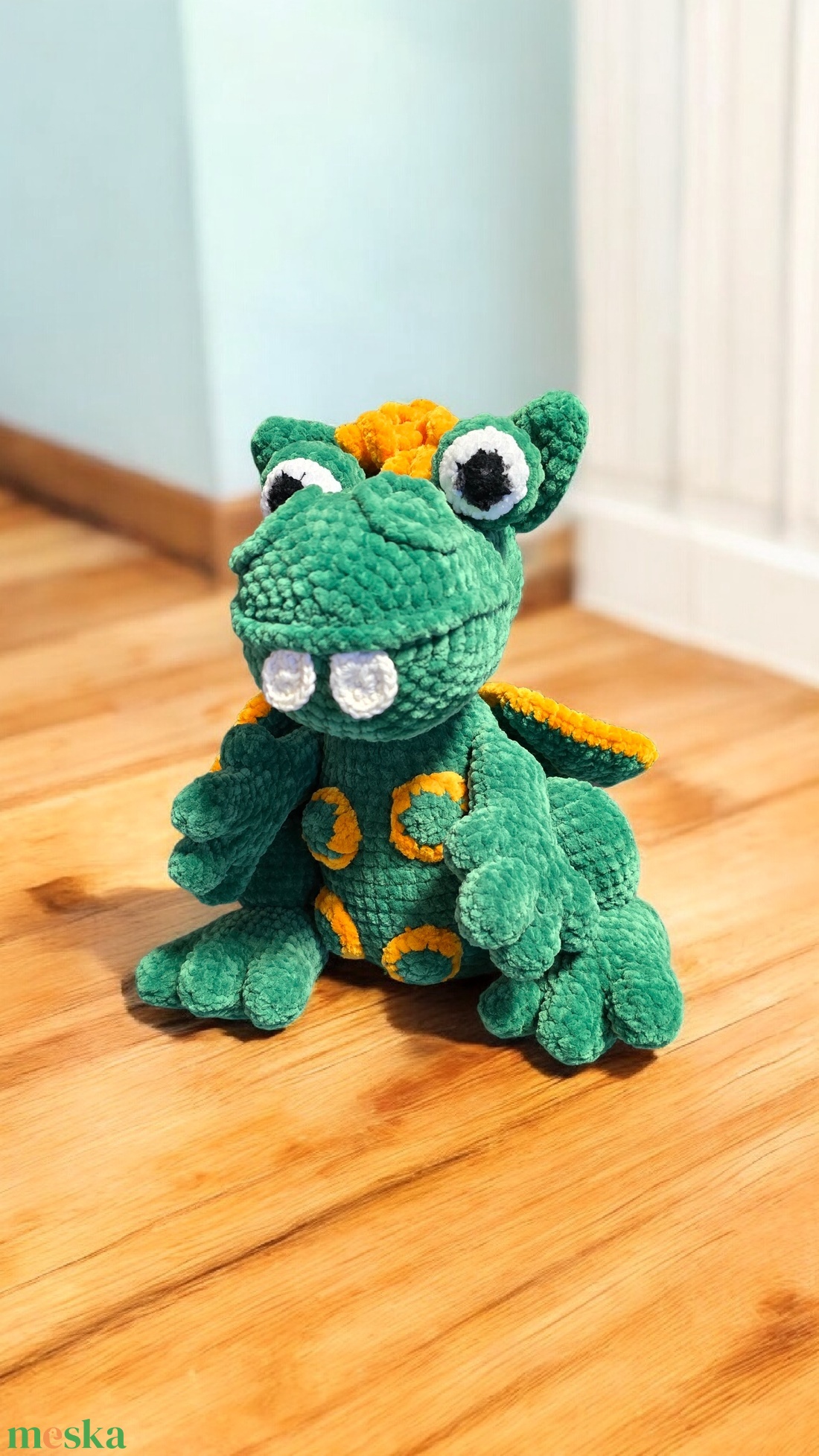 Horgolt Sárkány  - játék & sport - plüssállat & játékfigura - plüss mesefigurák - Meska.hu