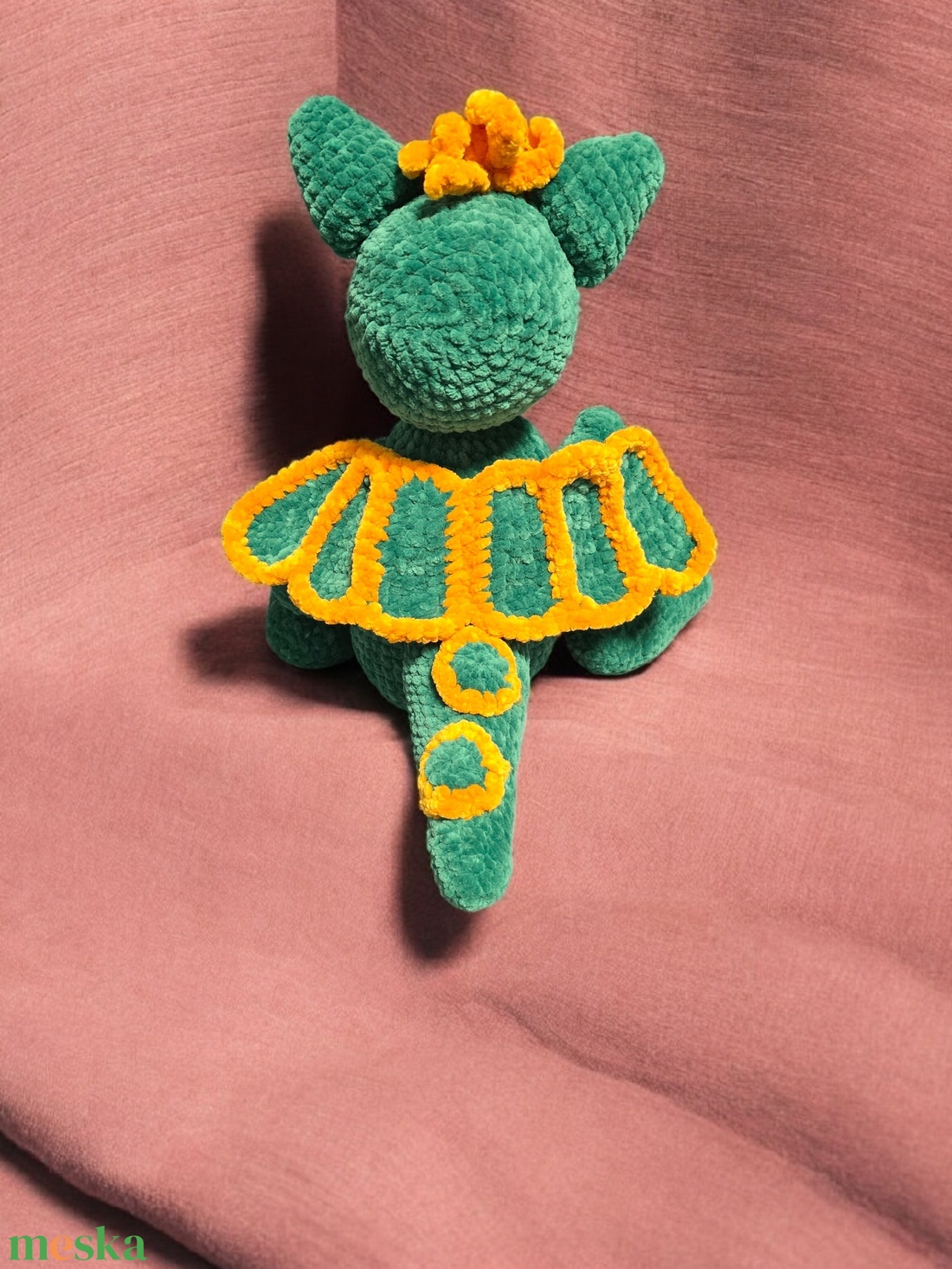 Horgolt Sárkány  - játék & sport - plüssállat & játékfigura - plüss mesefigurák - Meska.hu