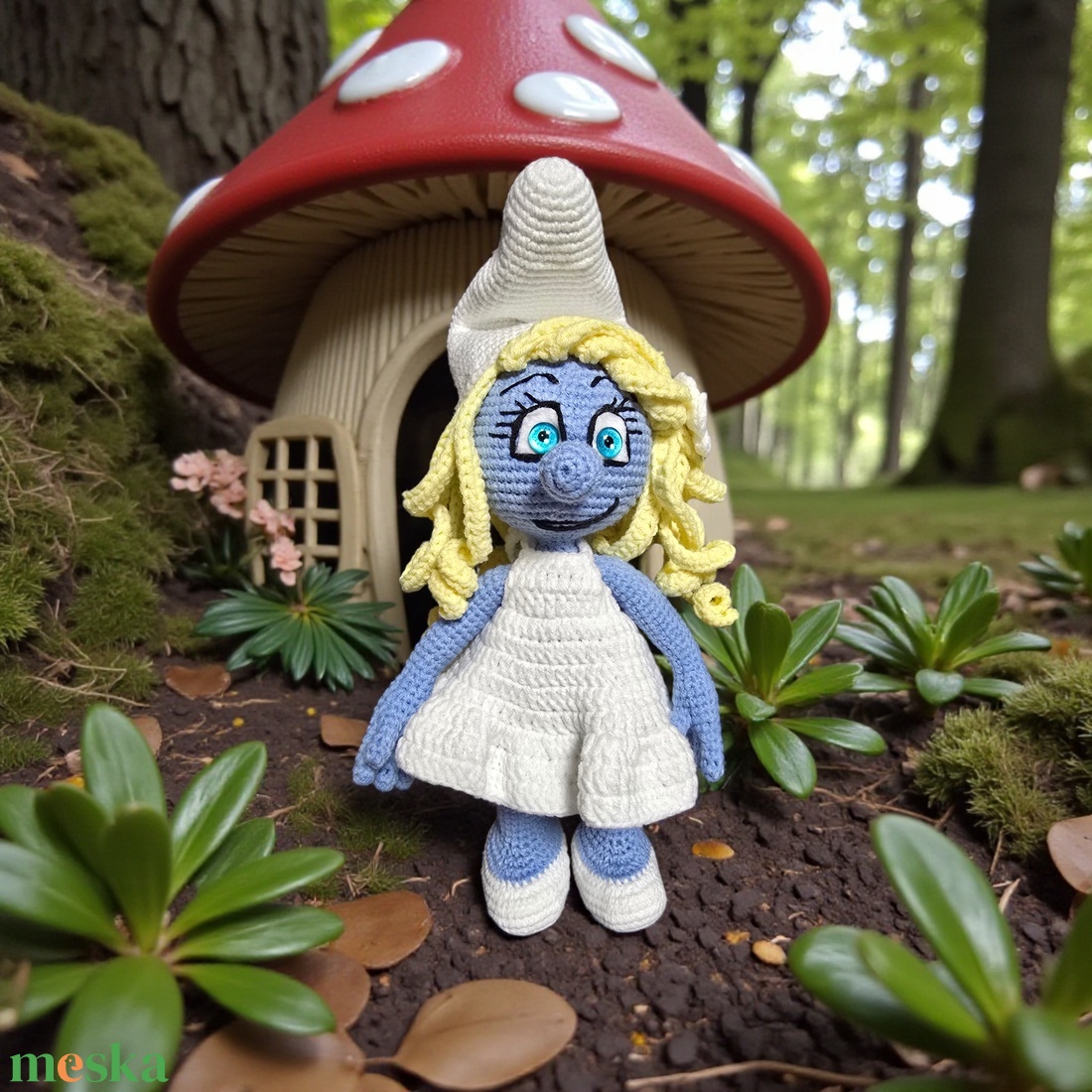 Törpilla a Hupikék törpikék meséből - játék & sport - plüssállat & játékfigura - plüss mesefigurák - Meska.hu