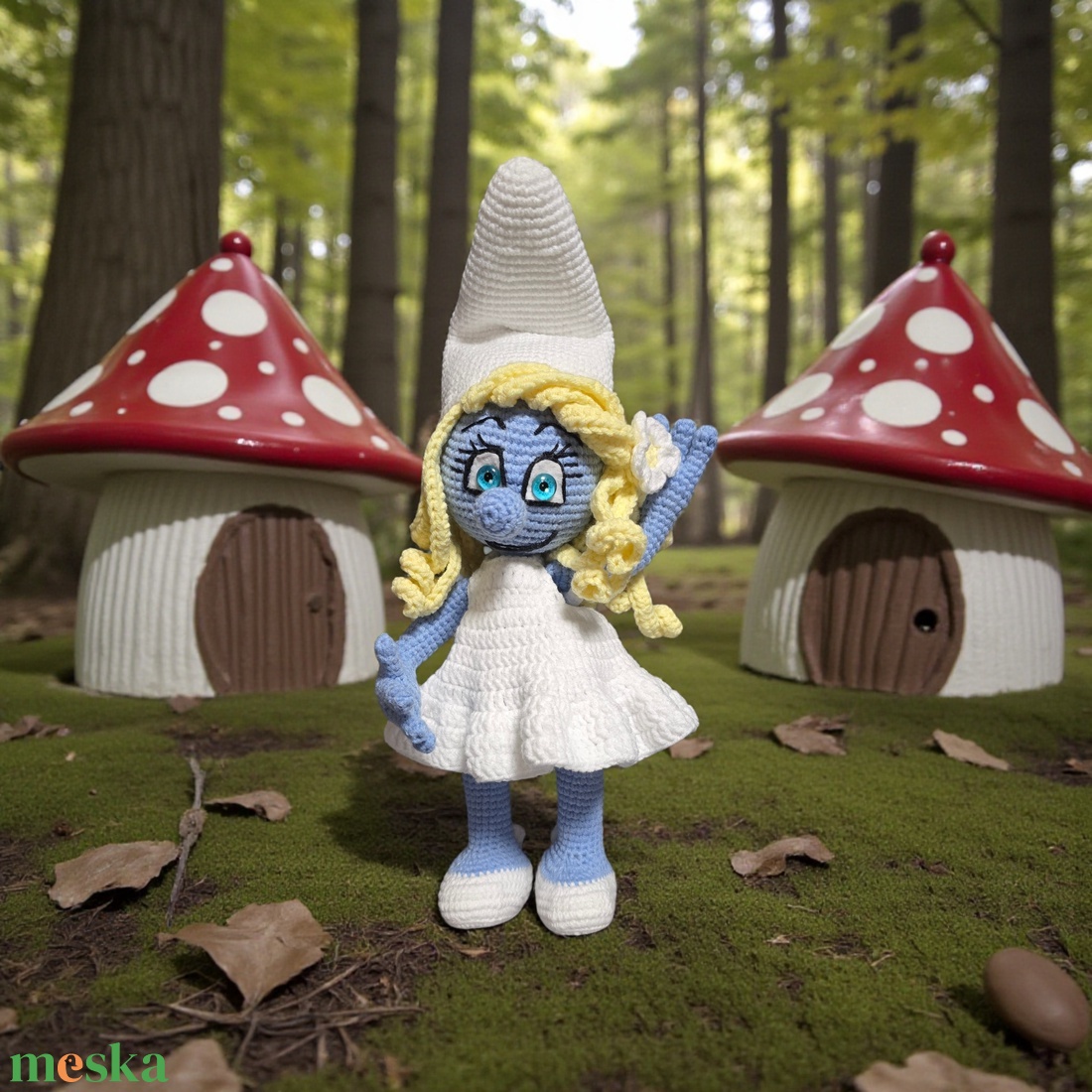 Törpilla a Hupikék törpikék meséből - játék & sport - plüssállat & játékfigura - plüss mesefigurák - Meska.hu