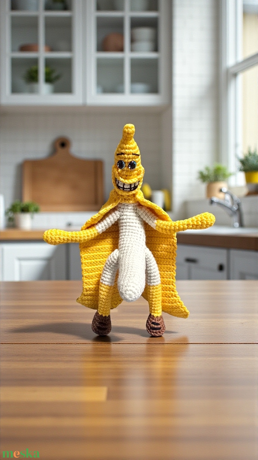 Vicces horgolt őrült banán  - játék & sport - plüssállat & játékfigura - más figura - Meska.hu