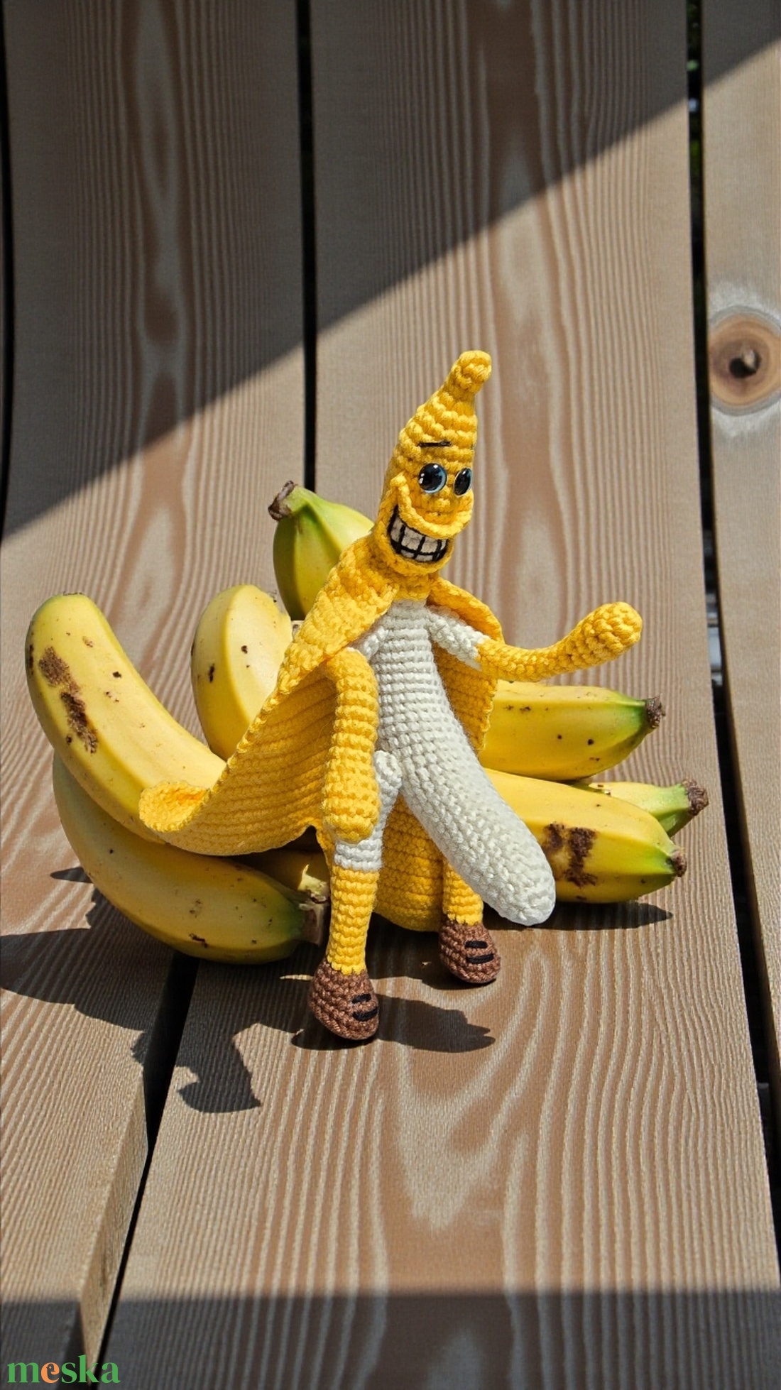 Vicces horgolt őrült banán  - játék & sport - plüssállat & játékfigura - más figura - Meska.hu