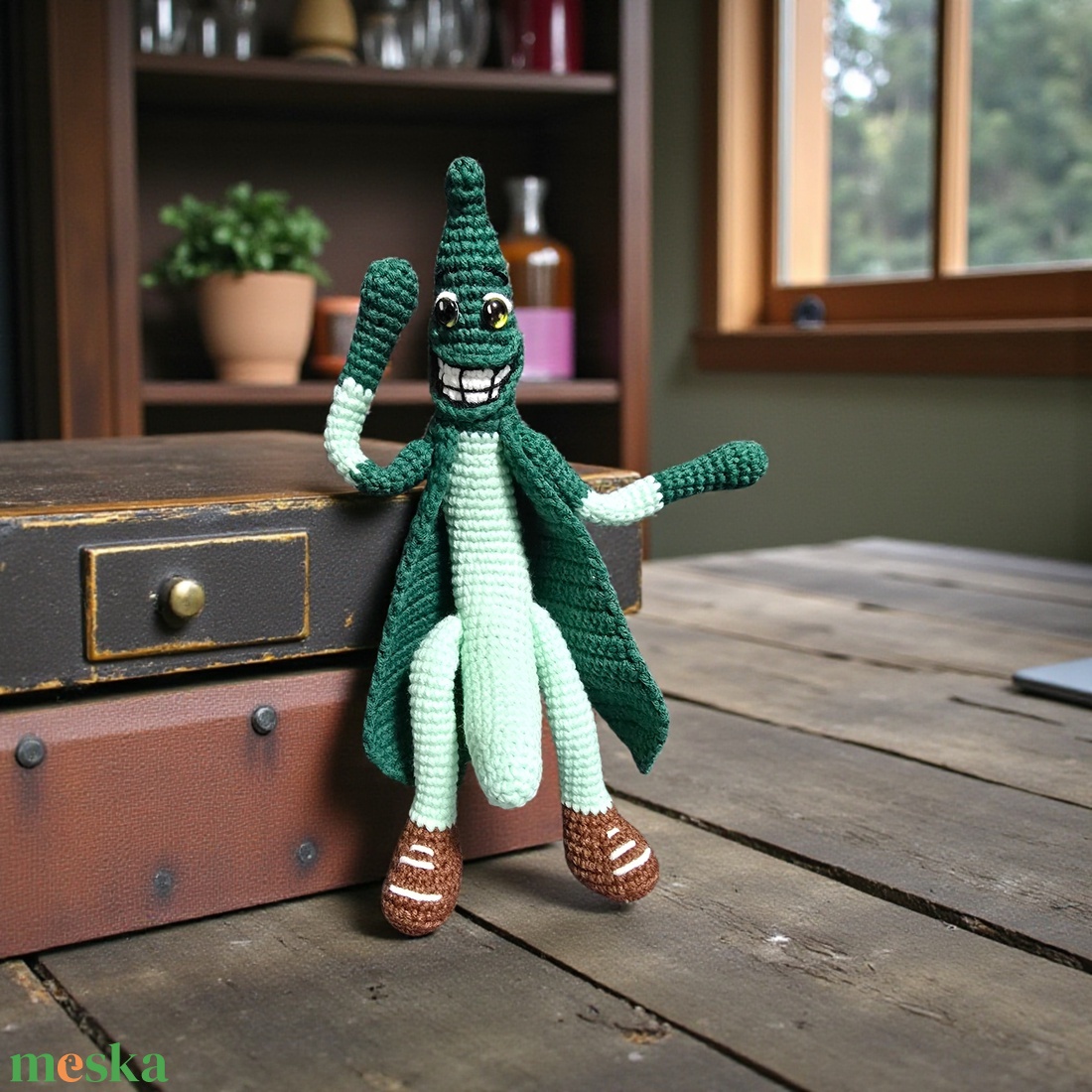 Amigurumi horgolt Uborka  - játék & sport - gyerekkonyha - játék gyümölcsök és zöldségek - Meska.hu