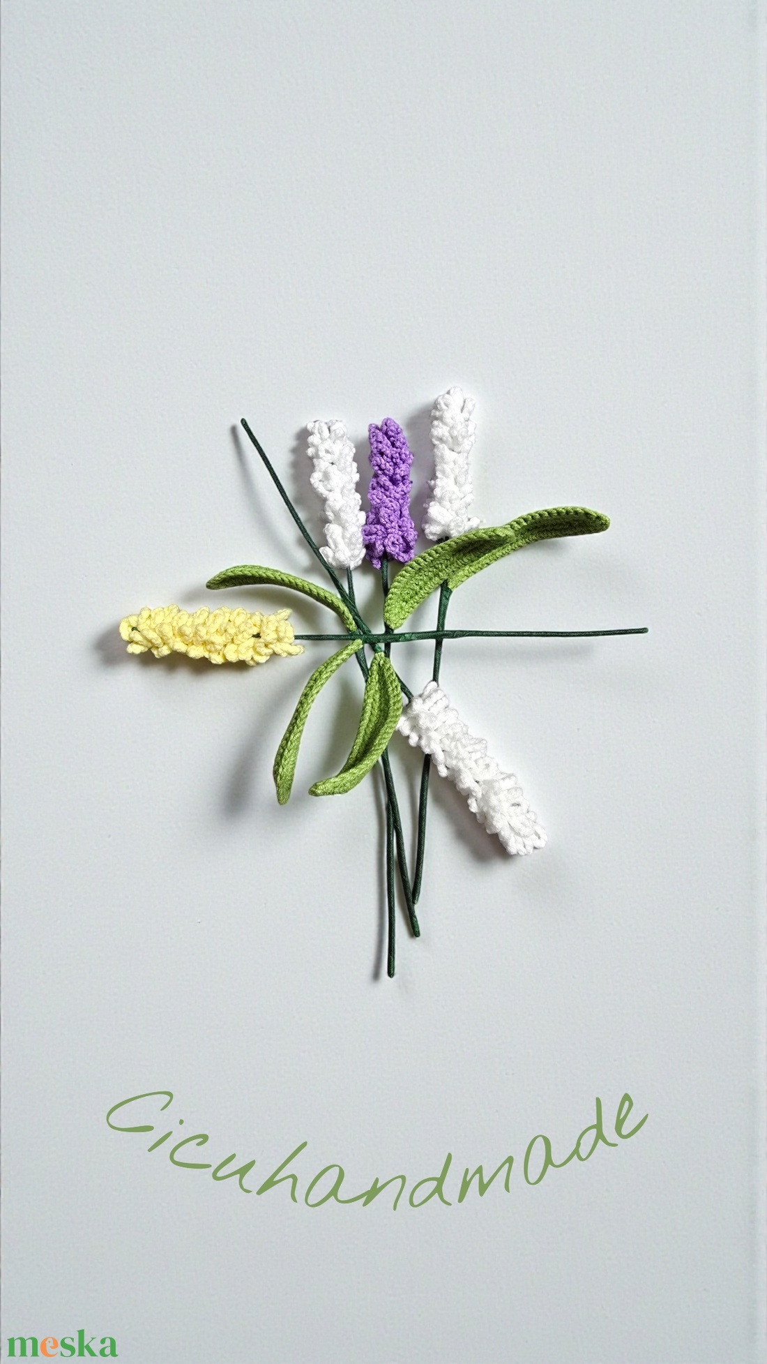 Levendula horgolt  - otthon & életmód - dekoráció - virágdekoráció - virágdíszítő kellékek - Meska.hu