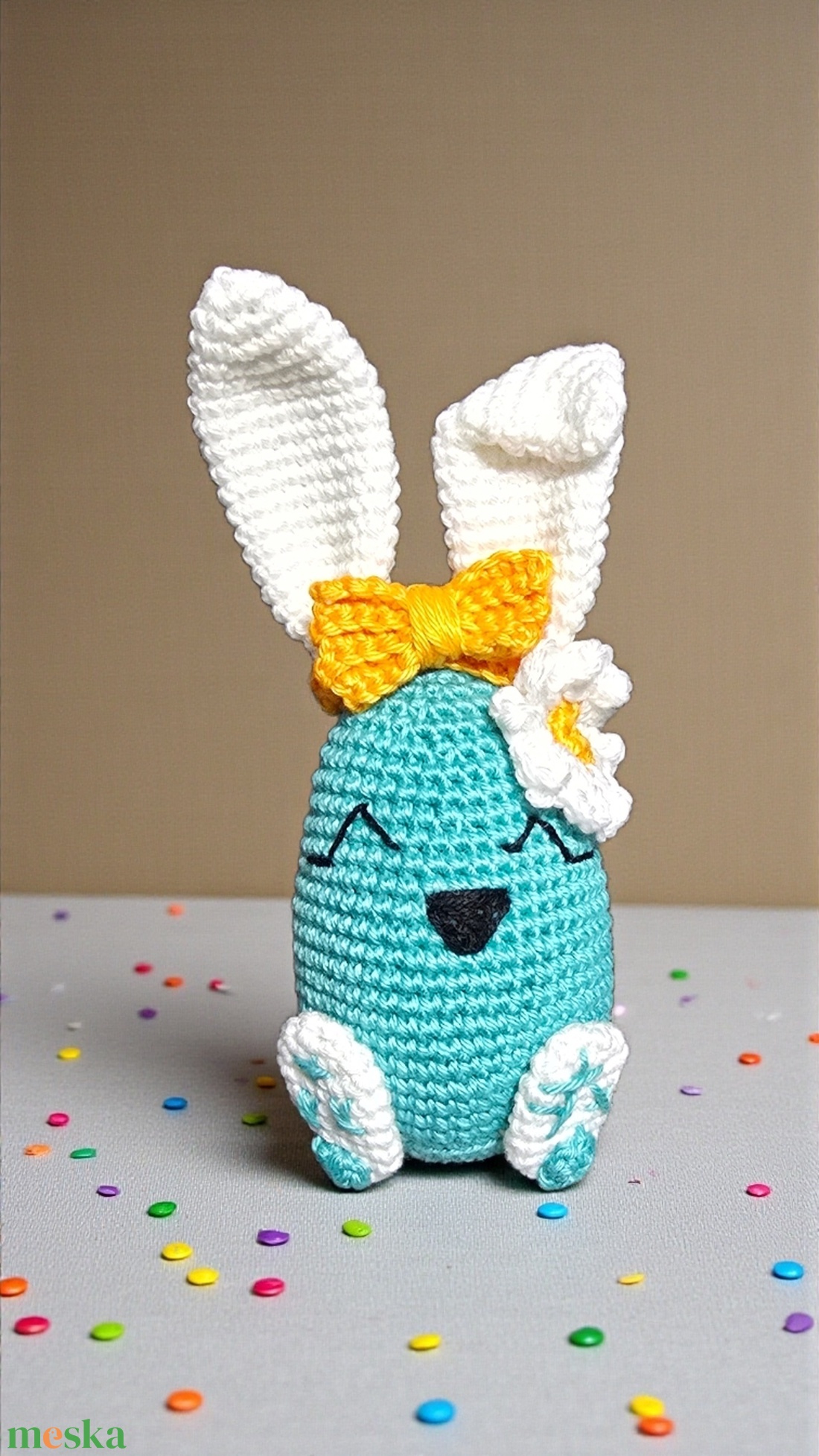 Horgolt amigurumi tojás Nyuszi  - otthon & életmód - dekoráció - húsvéti asztaldíszek - Meska.hu