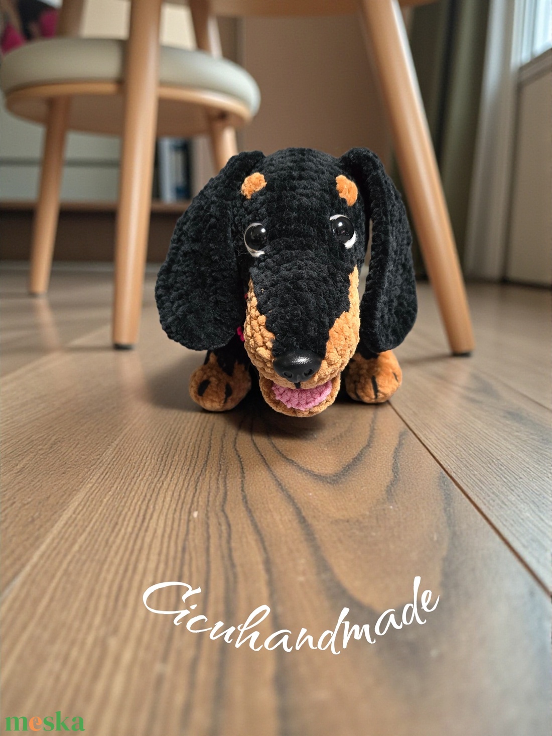 Amigurumi horgolt Tacskó  - játék & sport - plüssállat & játékfigura - kutya - Meska.hu