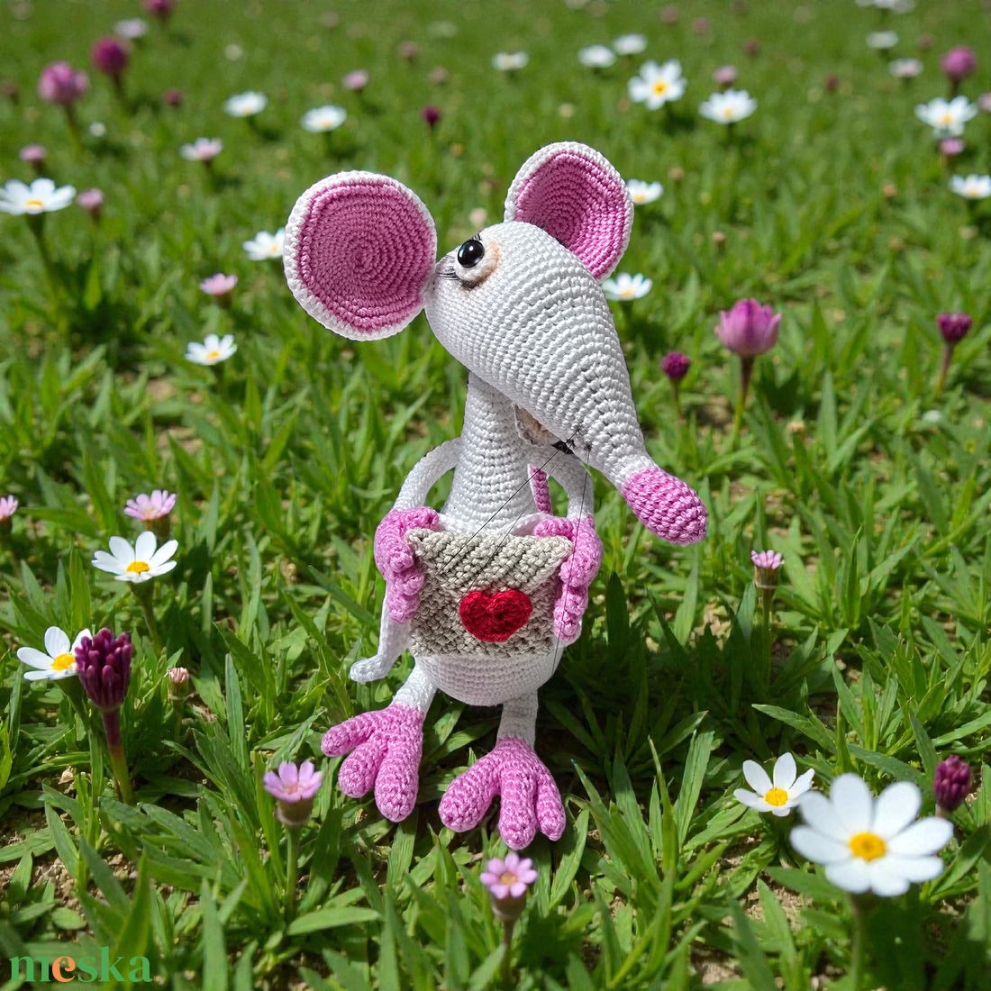 Amigurumi horgolt Patkány  - játék & sport - plüssállat & játékfigura - egér - Meska.hu