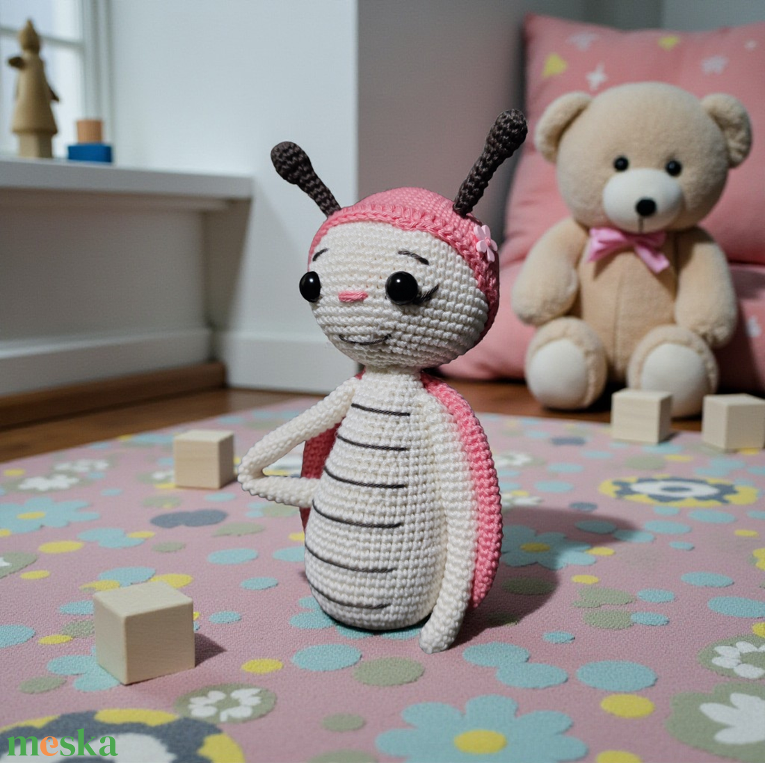 Pink katicabogár - játék & sport - plüssállat & játékfigura - más figura - Meska.hu