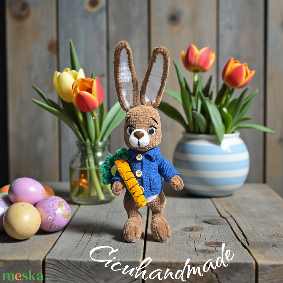 Amigurumi horgolt pihe-puha Nyúl Péter  - játék & sport - plüssállat & játékfigura - nyuszi - Meska.hu