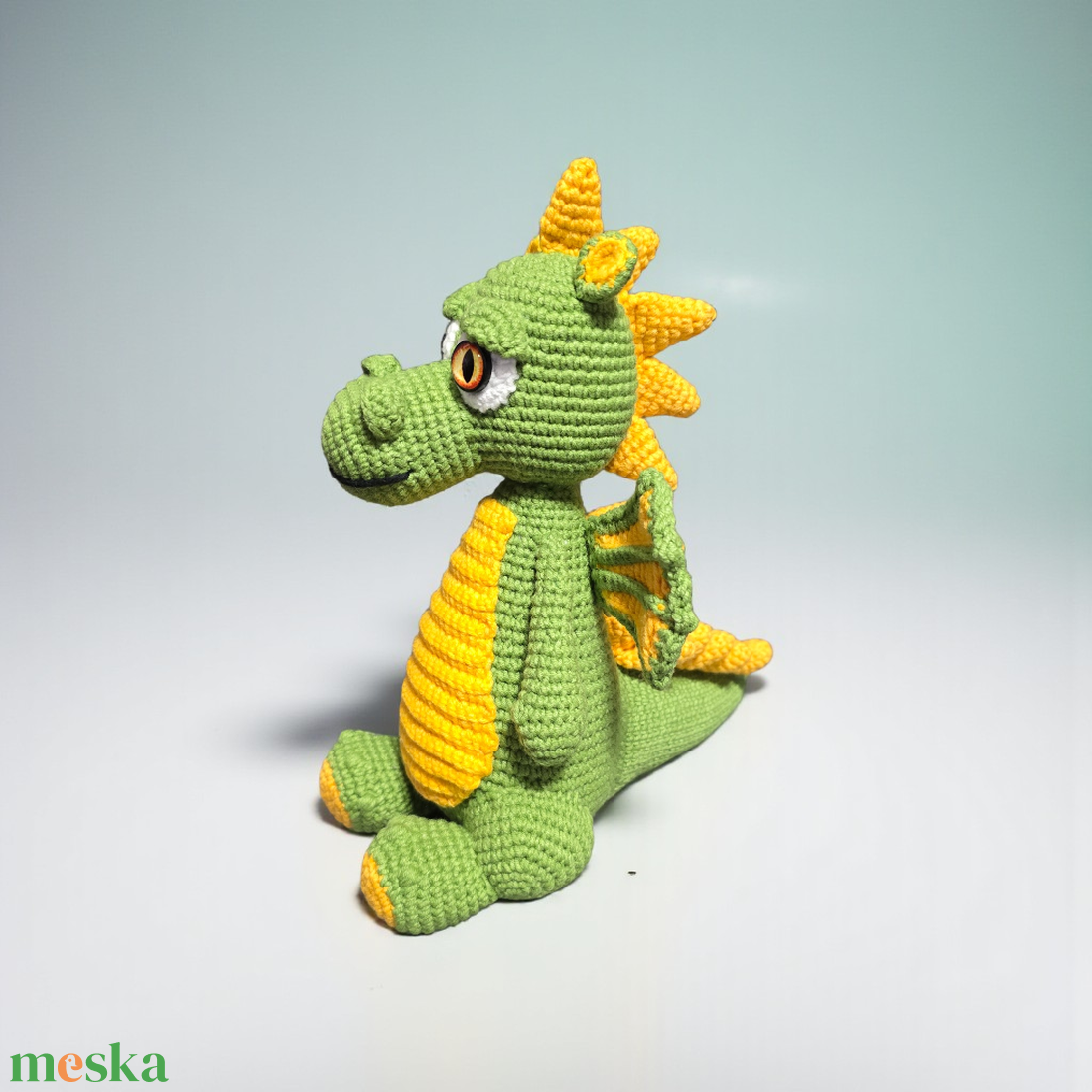 Amigurumi horgolt Sárkány  - játék & sport - plüssállat & játékfigura - plüss sárkány - Meska.hu