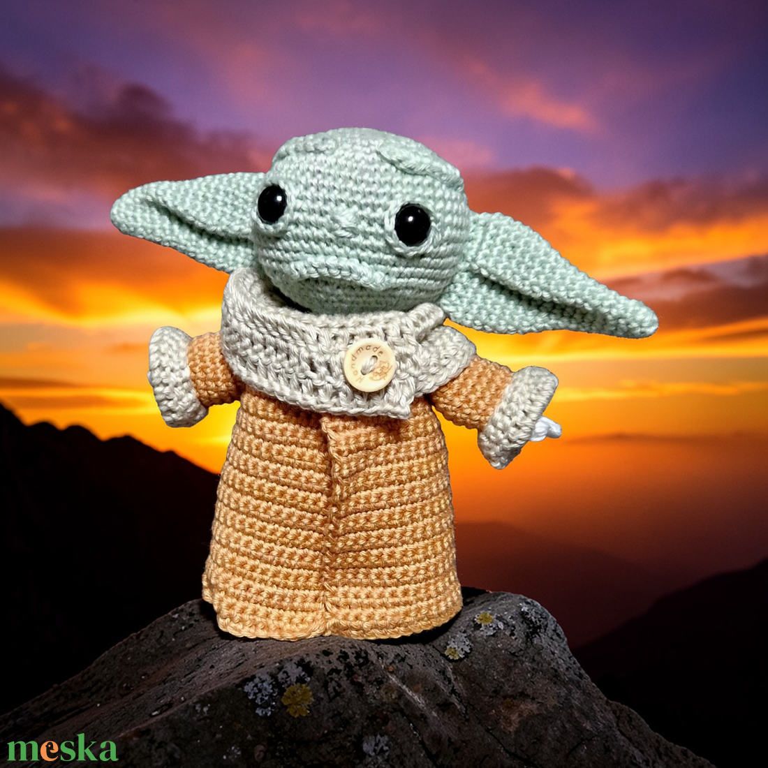 Baby Yoda  - játék & sport - plüssállat & játékfigura - plüss mesefigurák - Meska.hu