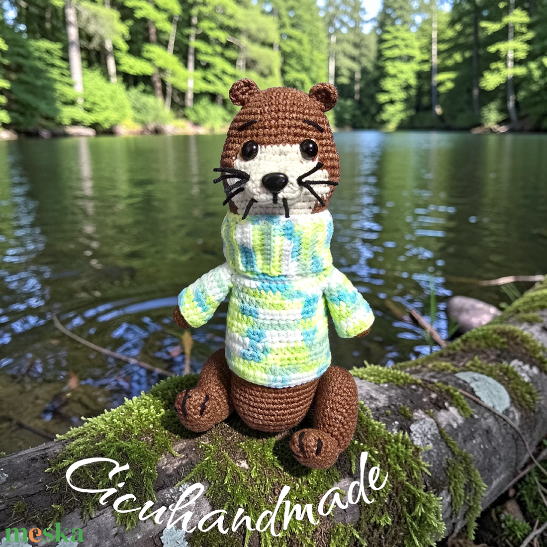 Amigurumi horgolt Hód  - játék & sport - plüssállat & játékfigura - más figura - Meska.hu