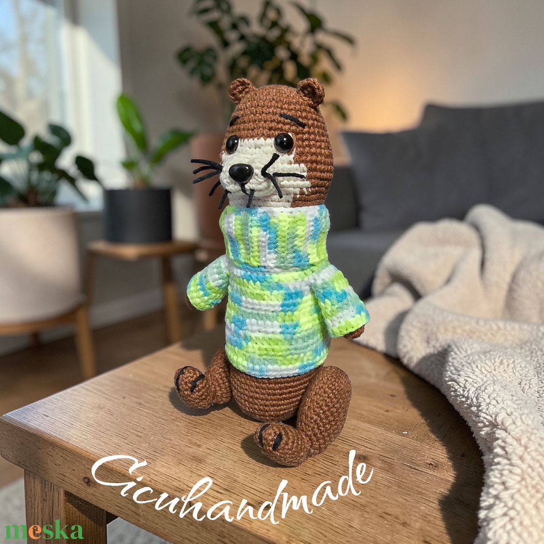 Amigurumi horgolt Hód  - játék & sport - plüssállat & játékfigura - más figura - Meska.hu