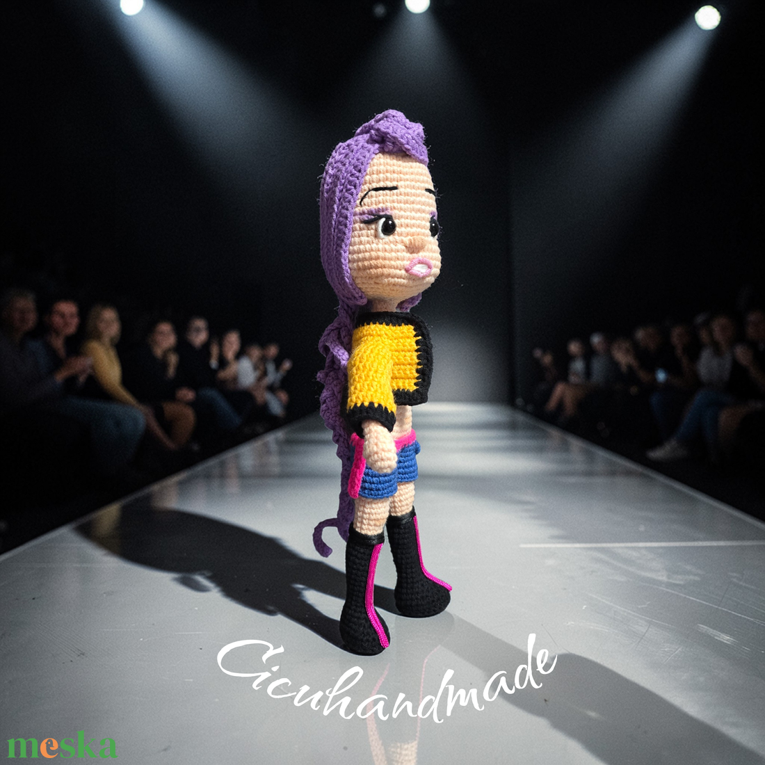 K Pop Rumi Danger Hunter Amigurumi horgolt Hasonmás figura  - játék & sport - plüssállat & játékfigura - ember - Meska.hu