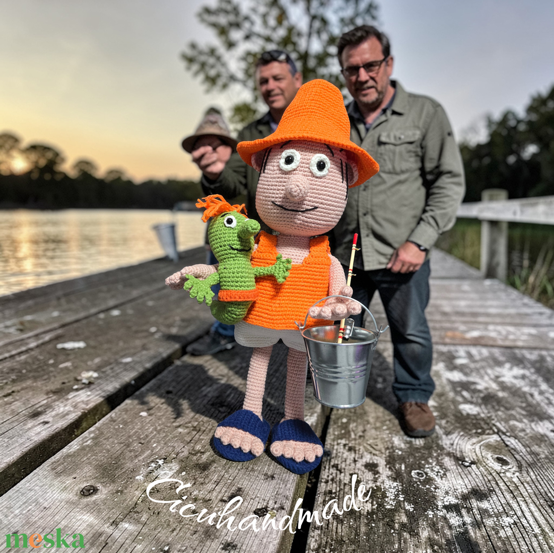 A Nagy Ho Ho Horgász és a Főkukac - játék & sport - plüssállat & játékfigura - plüss mesefigurák - Meska.hu