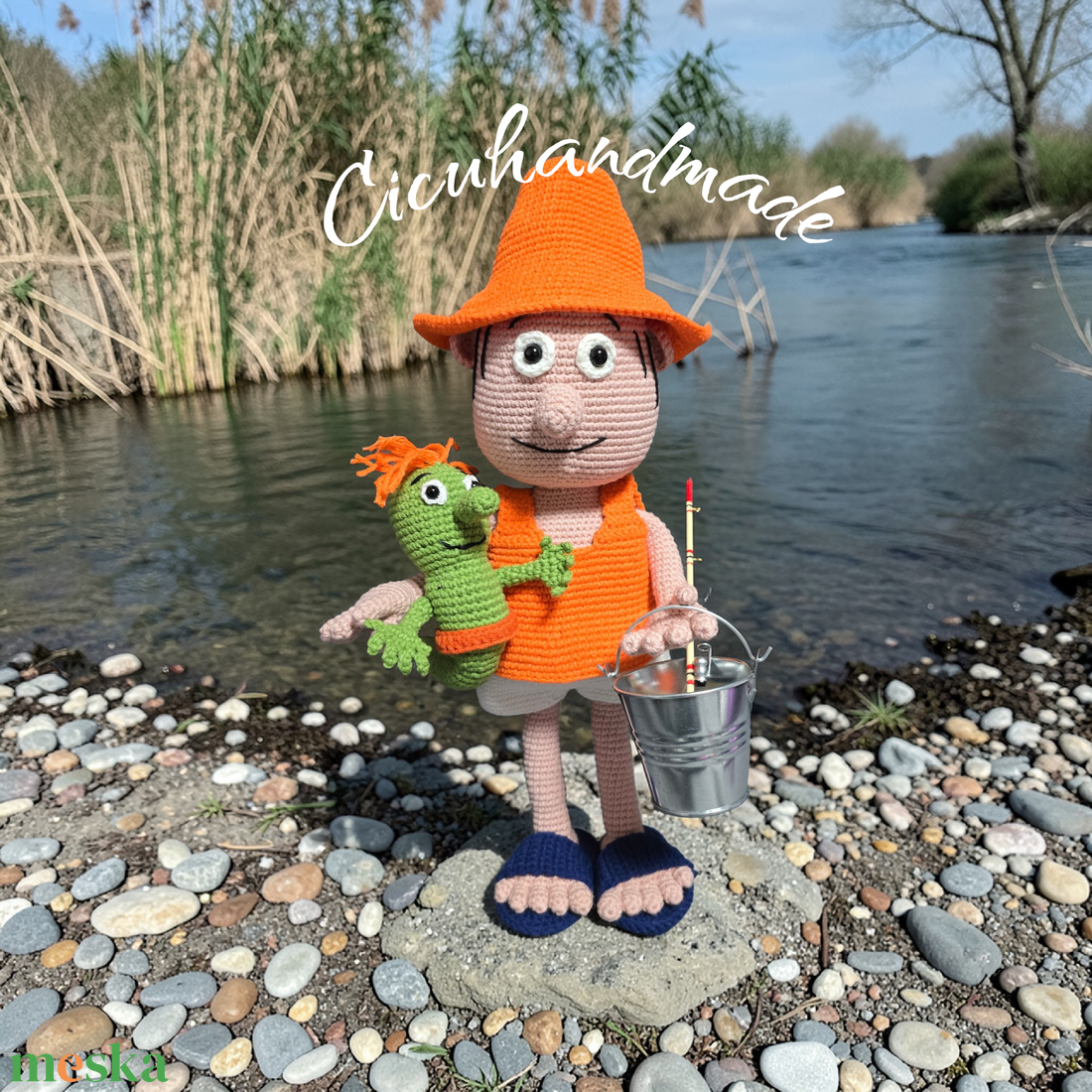 A Nagy Ho Ho Horgász és a Főkukac - játék & sport - plüssállat & játékfigura - plüss mesefigurák - Meska.hu