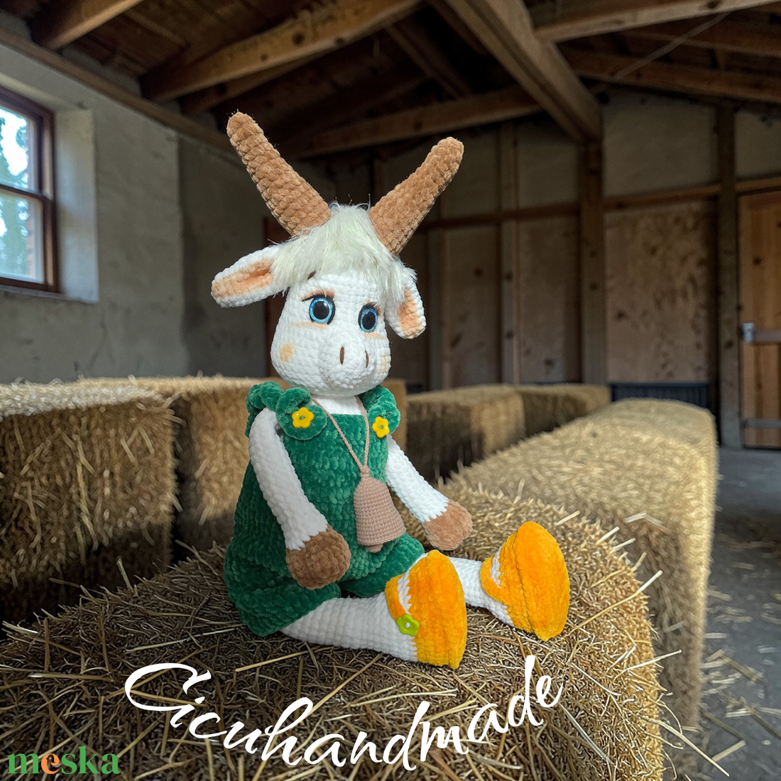 Amigurumi horgolt Kecske  - játék & sport - plüssállat & játékfigura - más figura - Meska.hu