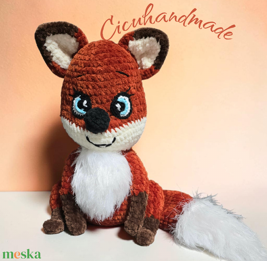 Amigurumi horgolt Róka Plüss  - játék & sport - plüssállat & játékfigura - róka - Meska.hu