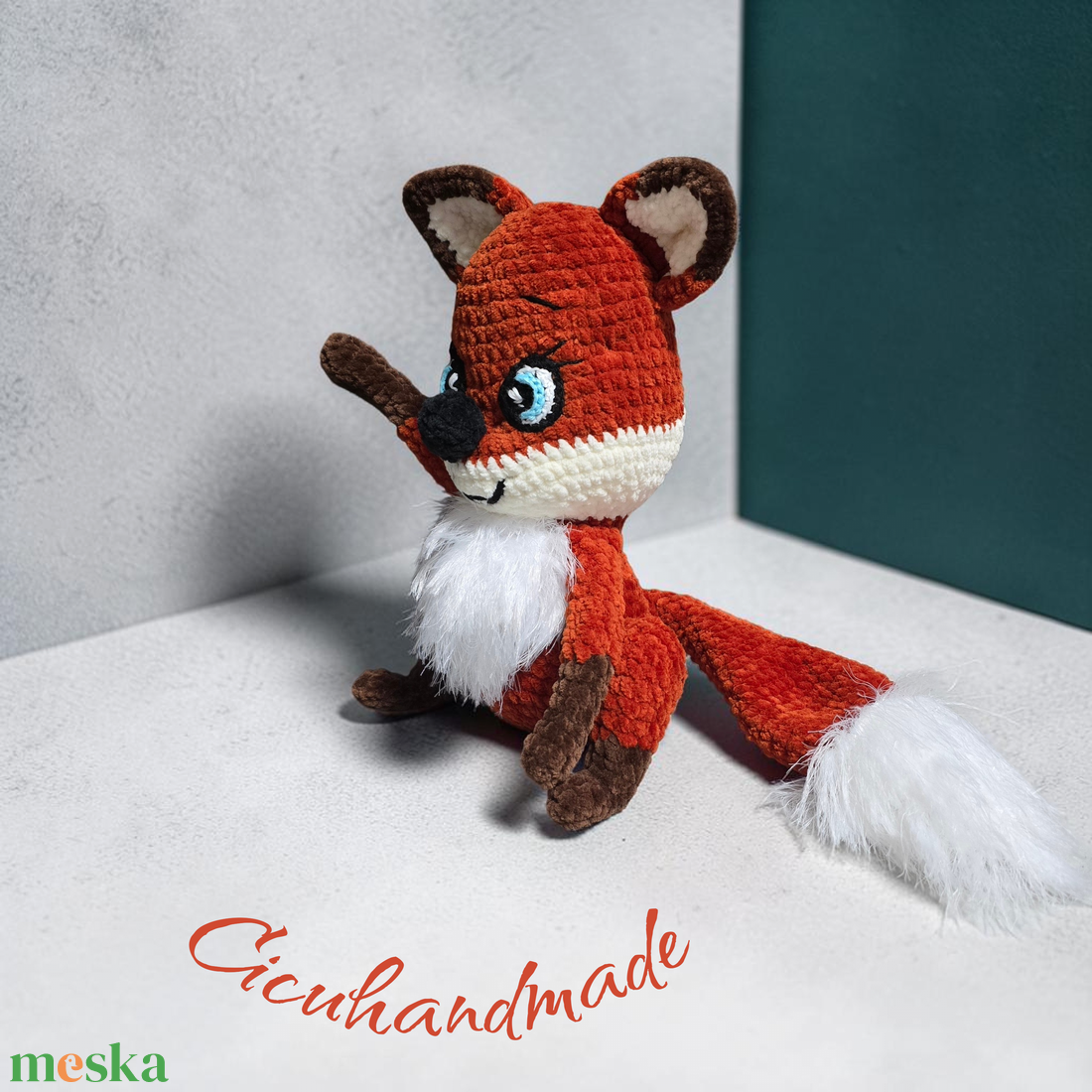 Amigurumi horgolt Róka Plüss  - játék & sport - plüssállat & játékfigura - róka - Meska.hu