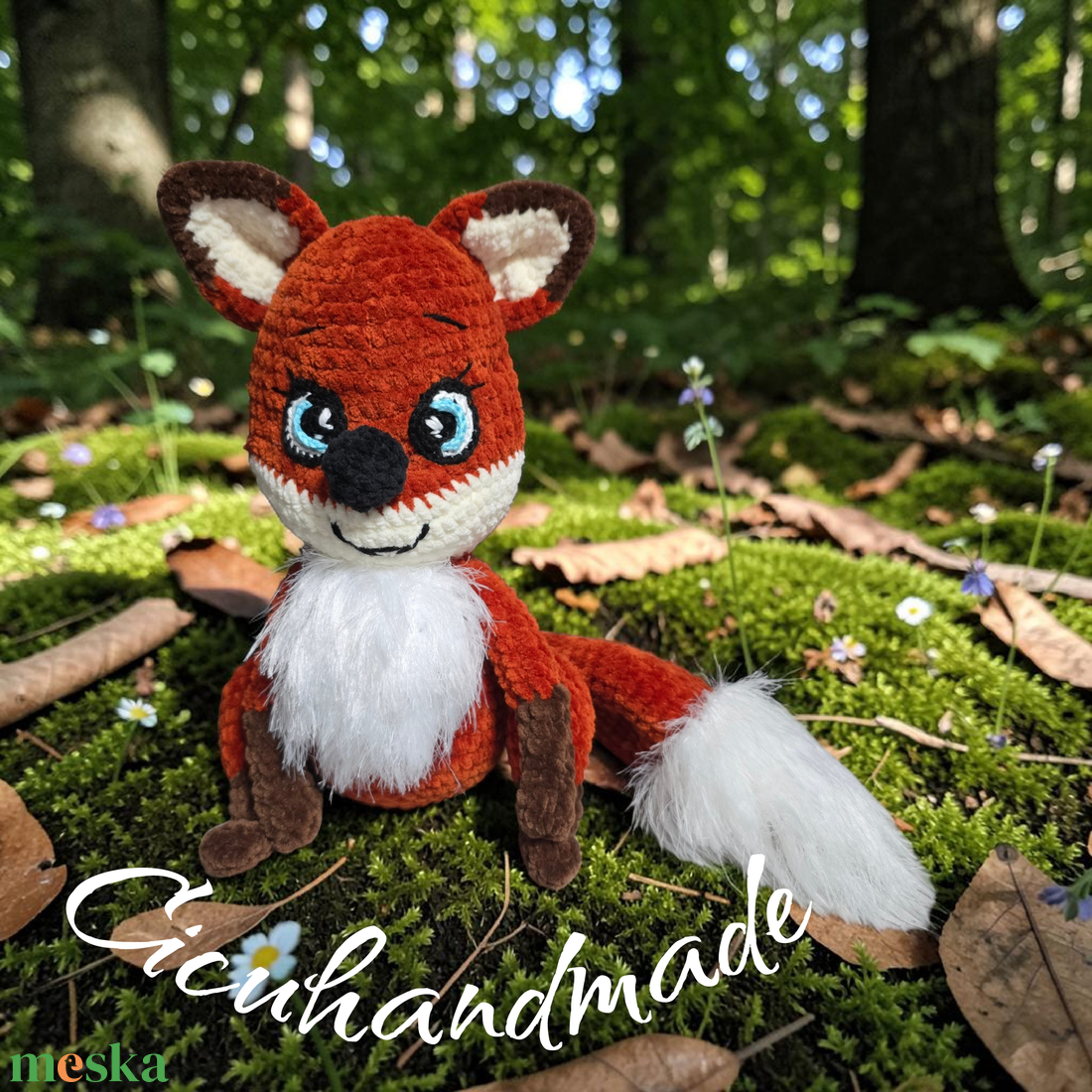 Amigurumi horgolt Róka Plüss  - játék & sport - plüssállat & játékfigura - róka - Meska.hu