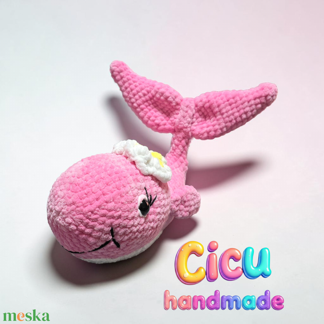 Amigurumi horgolt Bálna  - játék & sport - plüssállat & játékfigura - delfin, bálna - Meska.hu