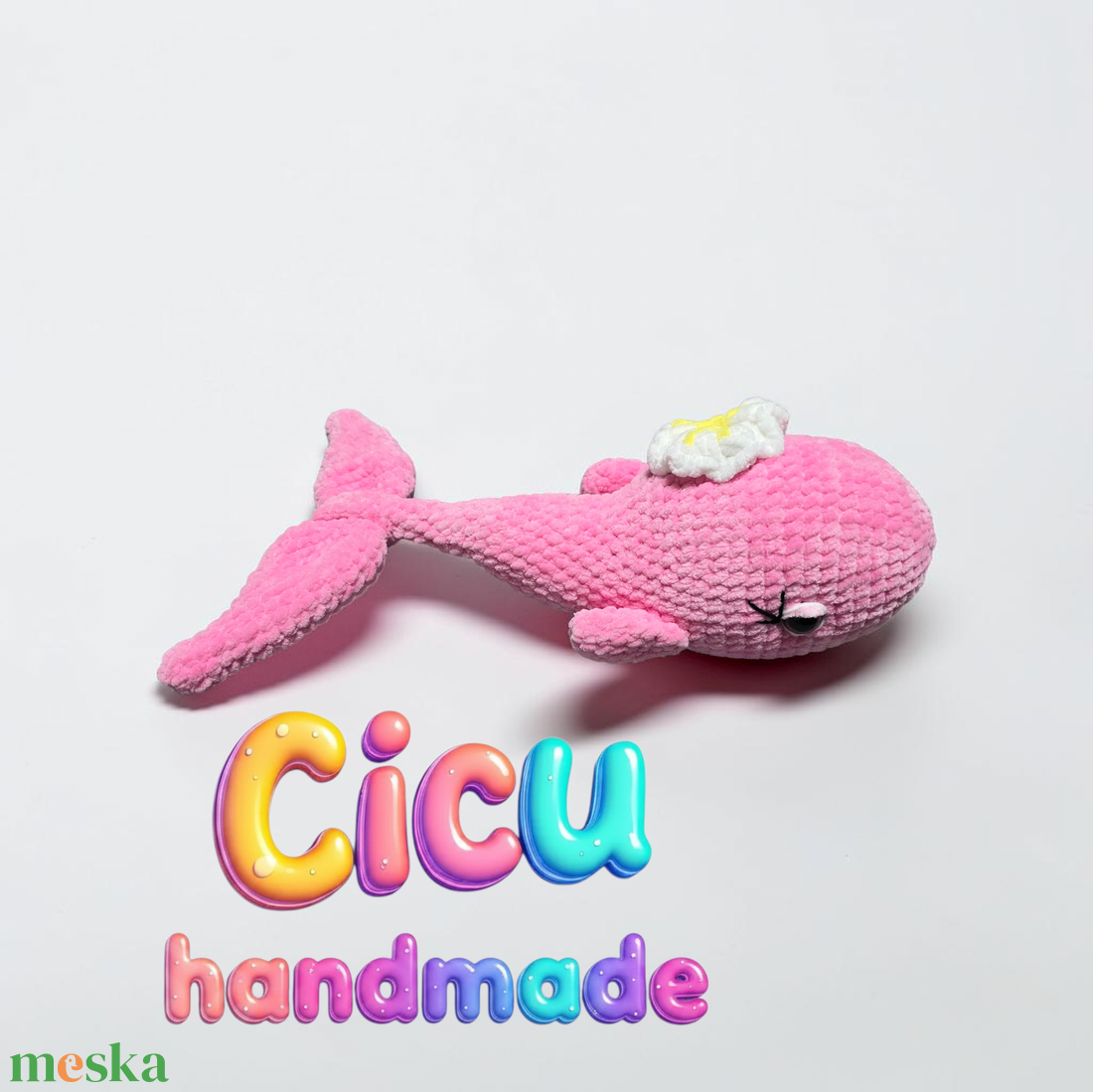 Amigurumi horgolt Bálna  - játék & sport - plüssállat & játékfigura - delfin, bálna - Meska.hu