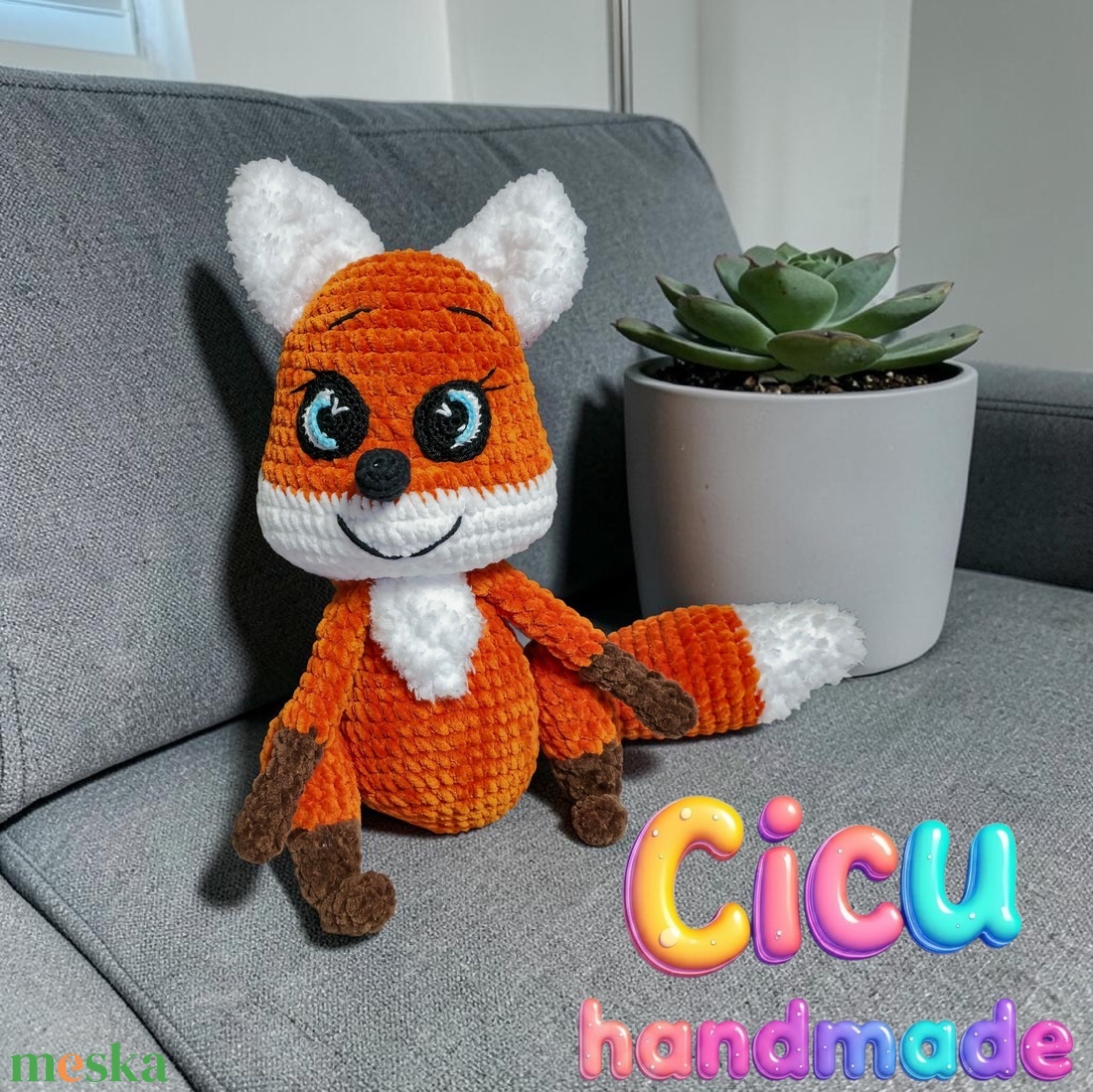 Amigurumi horgolt Róka Plüss  - játék & sport - plüssállat & játékfigura - róka - Meska.hu
