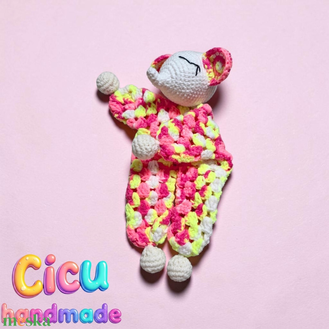 Amigurumi horgolt Szundipajti  - baba - mama - baba játékok - szundikendő, alvóka - Meska.hu
